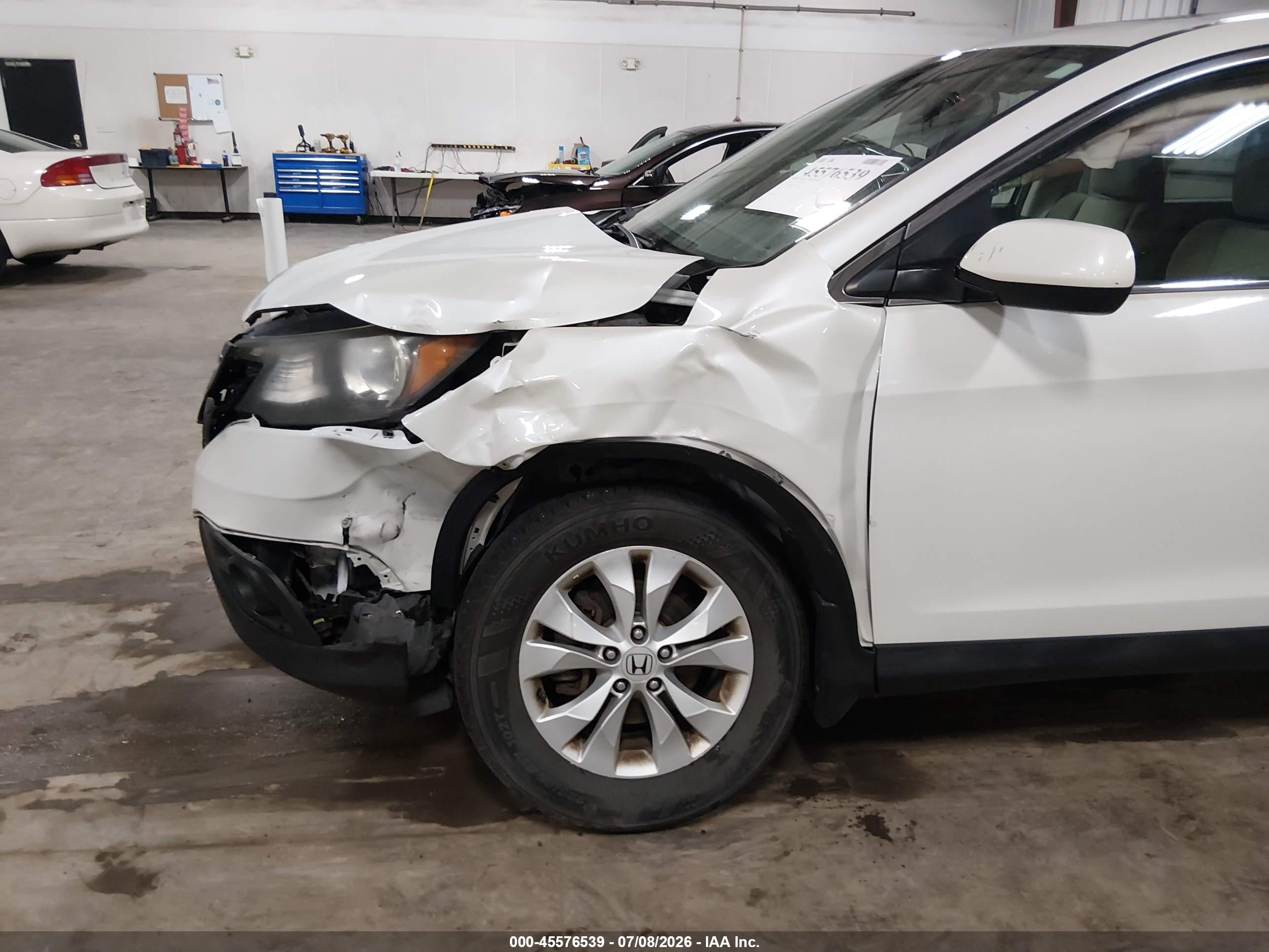 2014 Honda Cr-v Ex Белый vin: 5J6RM4H5XEL040475