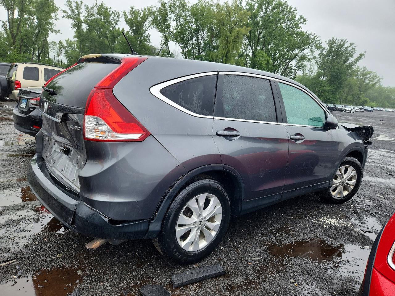2014 Honda Cr-v Ex Gray vin: 5J6RM4H5XEL063836