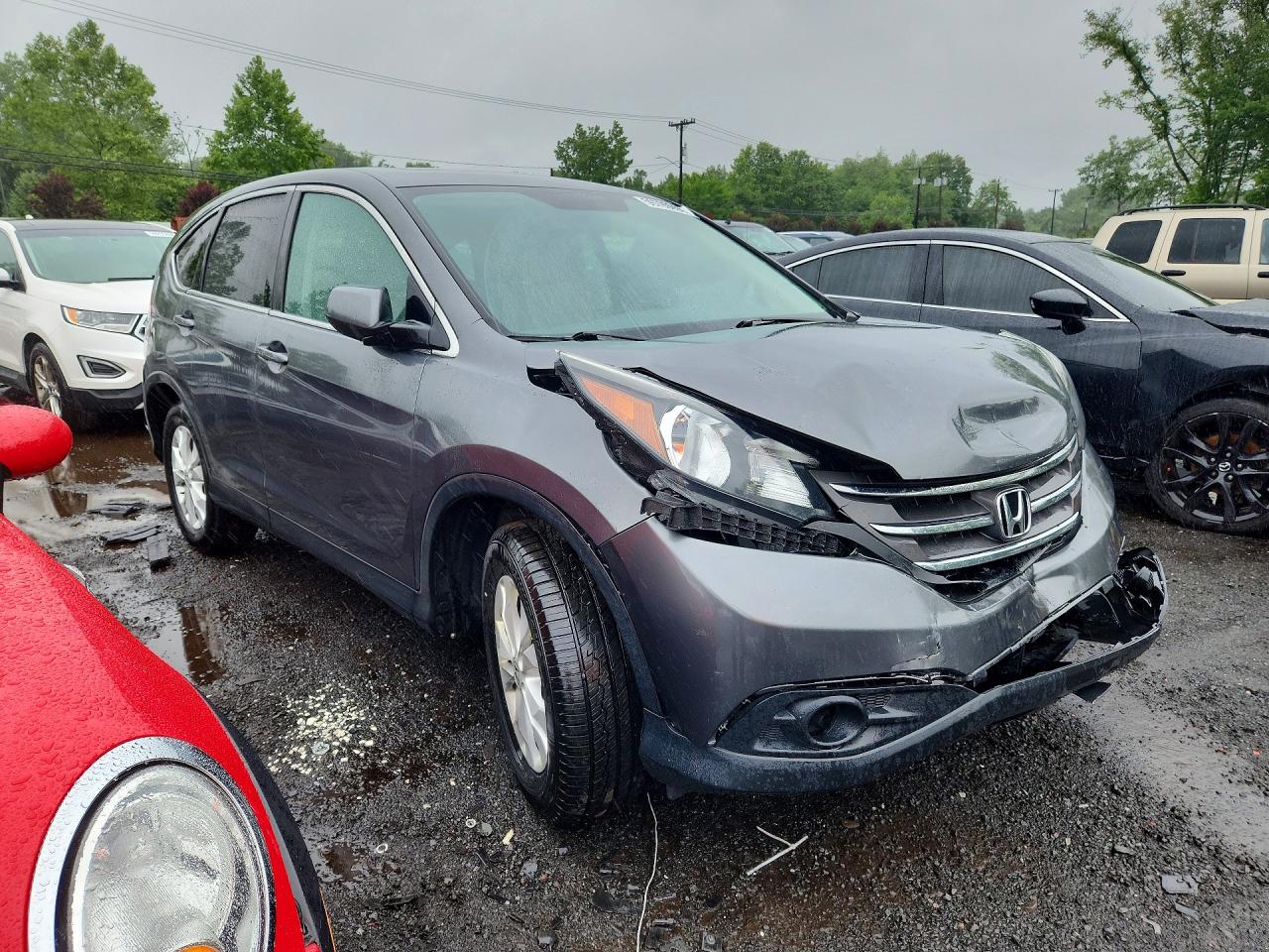 2014 Honda Cr-v Ex Gray vin: 5J6RM4H5XEL063836