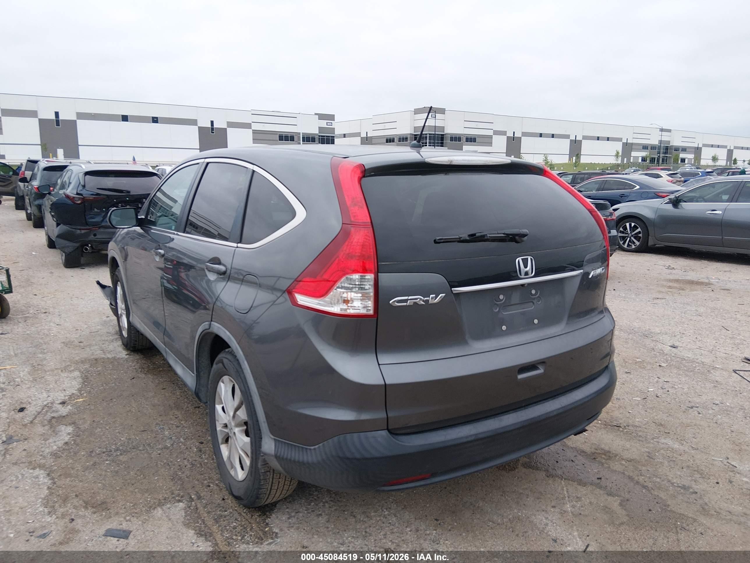 2014 Honda Cr-v Ex Gray vin: 5J6RM4H5XEL077249