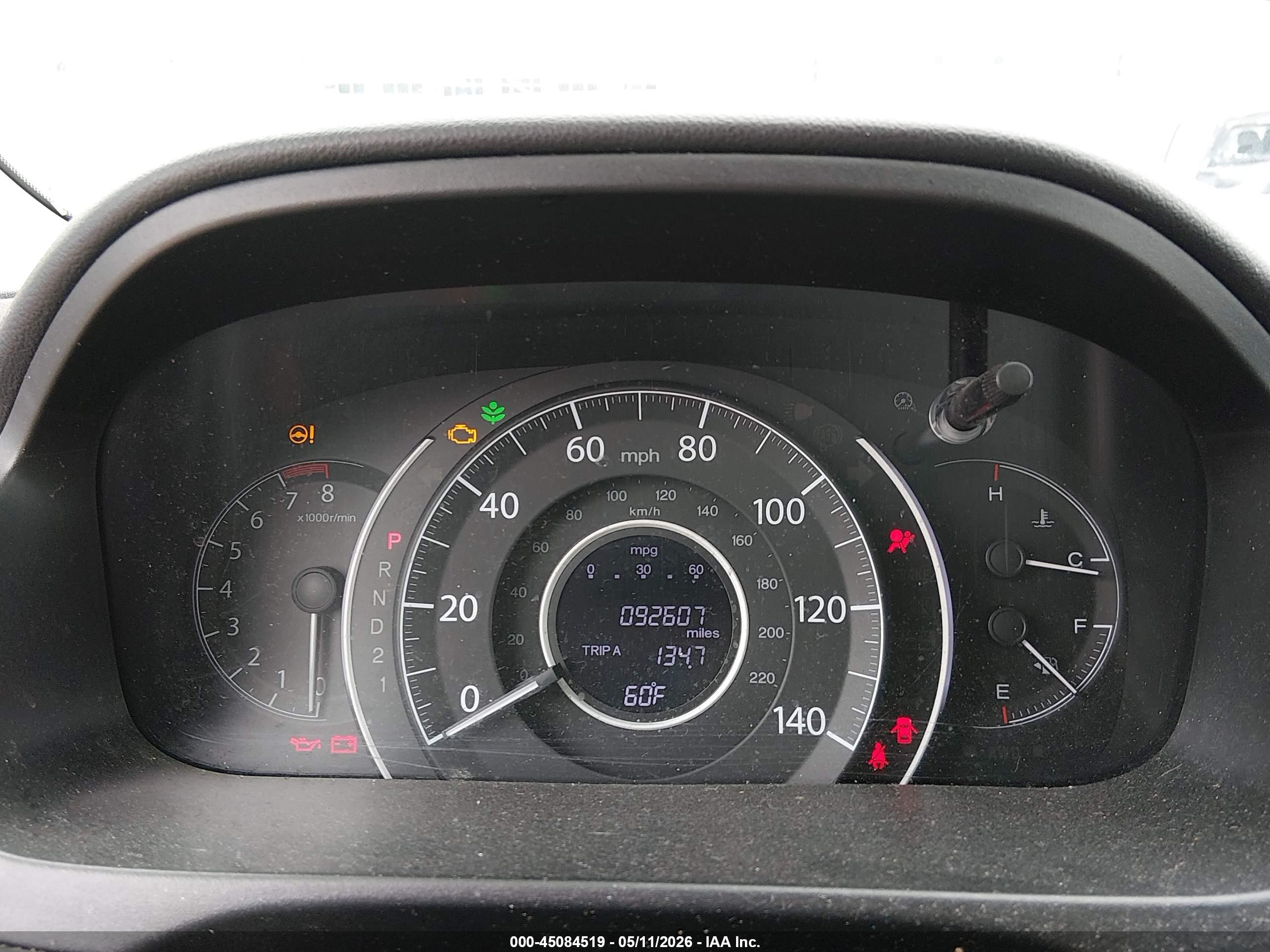 2014 Honda Cr-v Ex Gray vin: 5J6RM4H5XEL077249