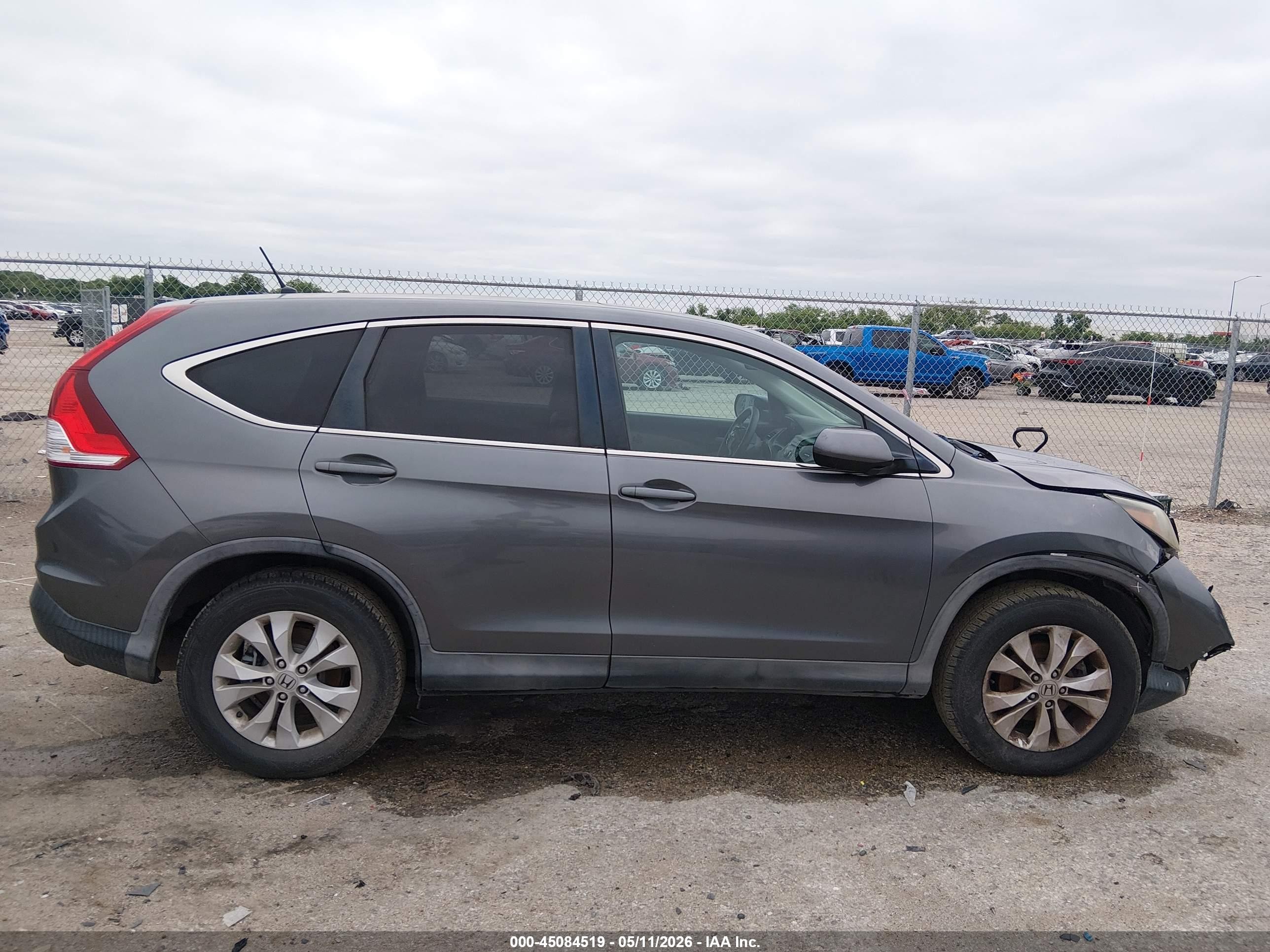 2014 Honda Cr-v Ex Gray vin: 5J6RM4H5XEL077249