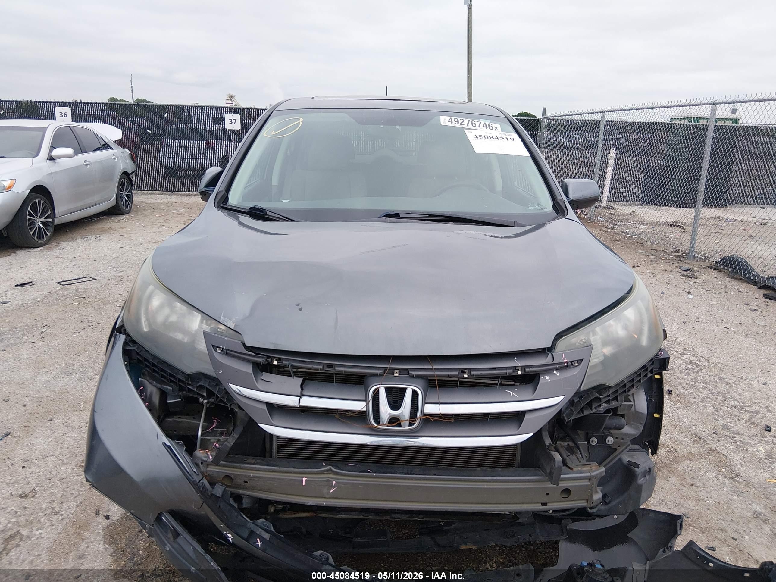 2014 Honda Cr-v Ex Gray vin: 5J6RM4H5XEL077249