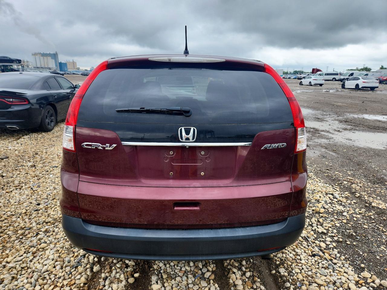 2014 Honda Cr-v Ex Burgundy vin: 5J6RM4H5XEL081477