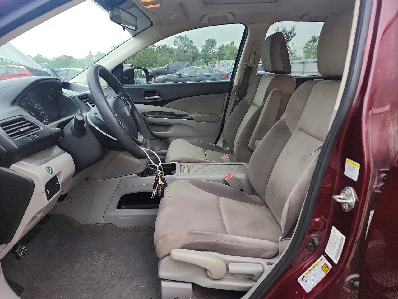 2014 Honda Cr-v Ex Burgundy vin: 5J6RM4H5XEL081477