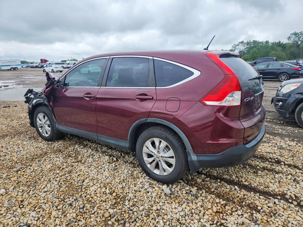 2014 Honda Cr-v Ex Burgundy vin: 5J6RM4H5XEL081477