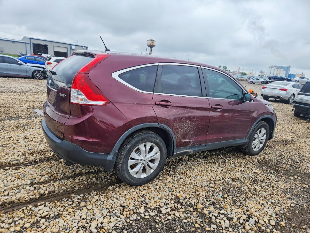 2014 Honda Cr-v Ex Burgundy vin: 5J6RM4H5XEL081477