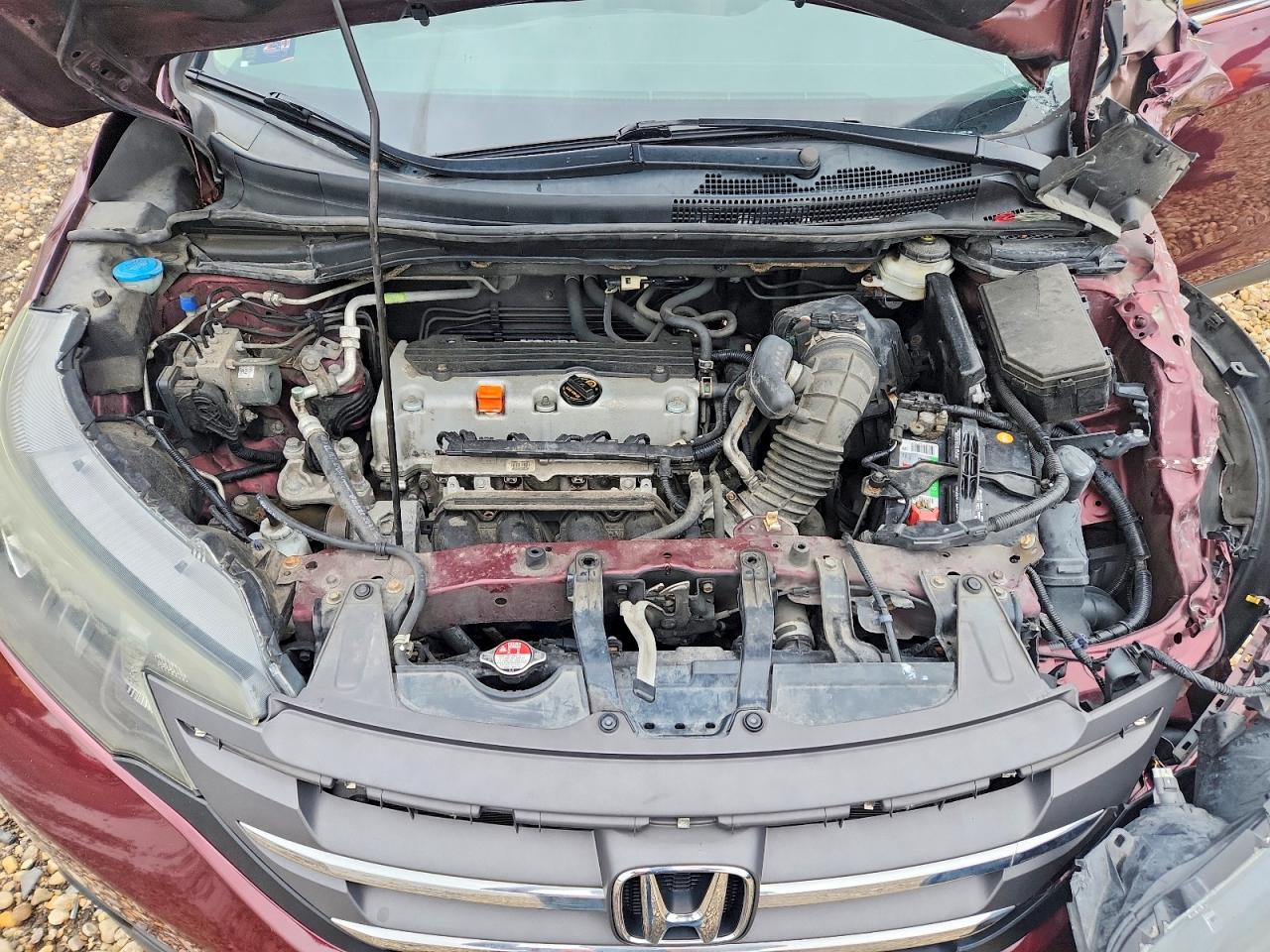 2014 Honda Cr-v Ex Burgundy vin: 5J6RM4H5XEL081477