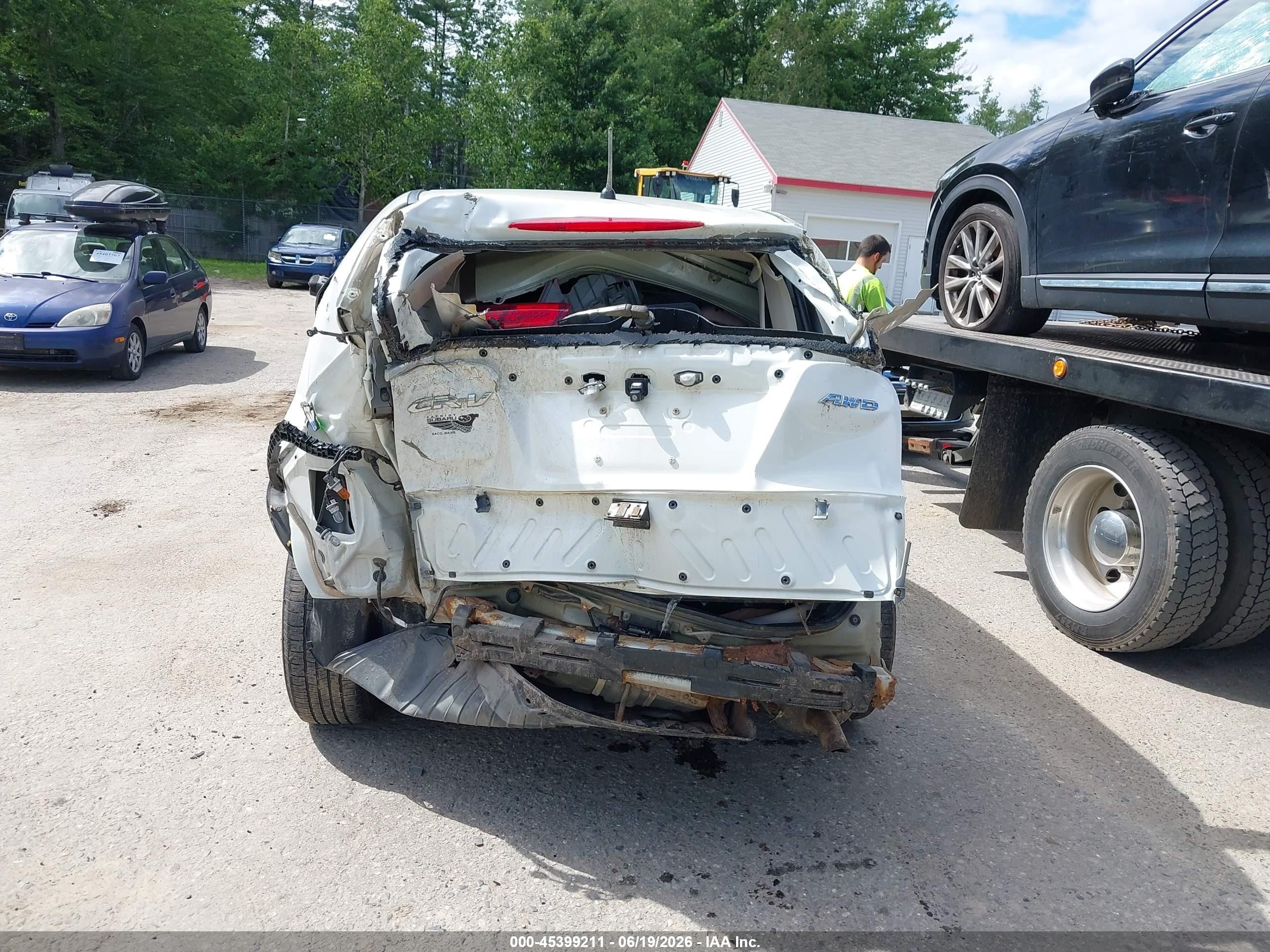 2015 Honda Cr-v Ex White vin: 5J6RM4H5XFL002892