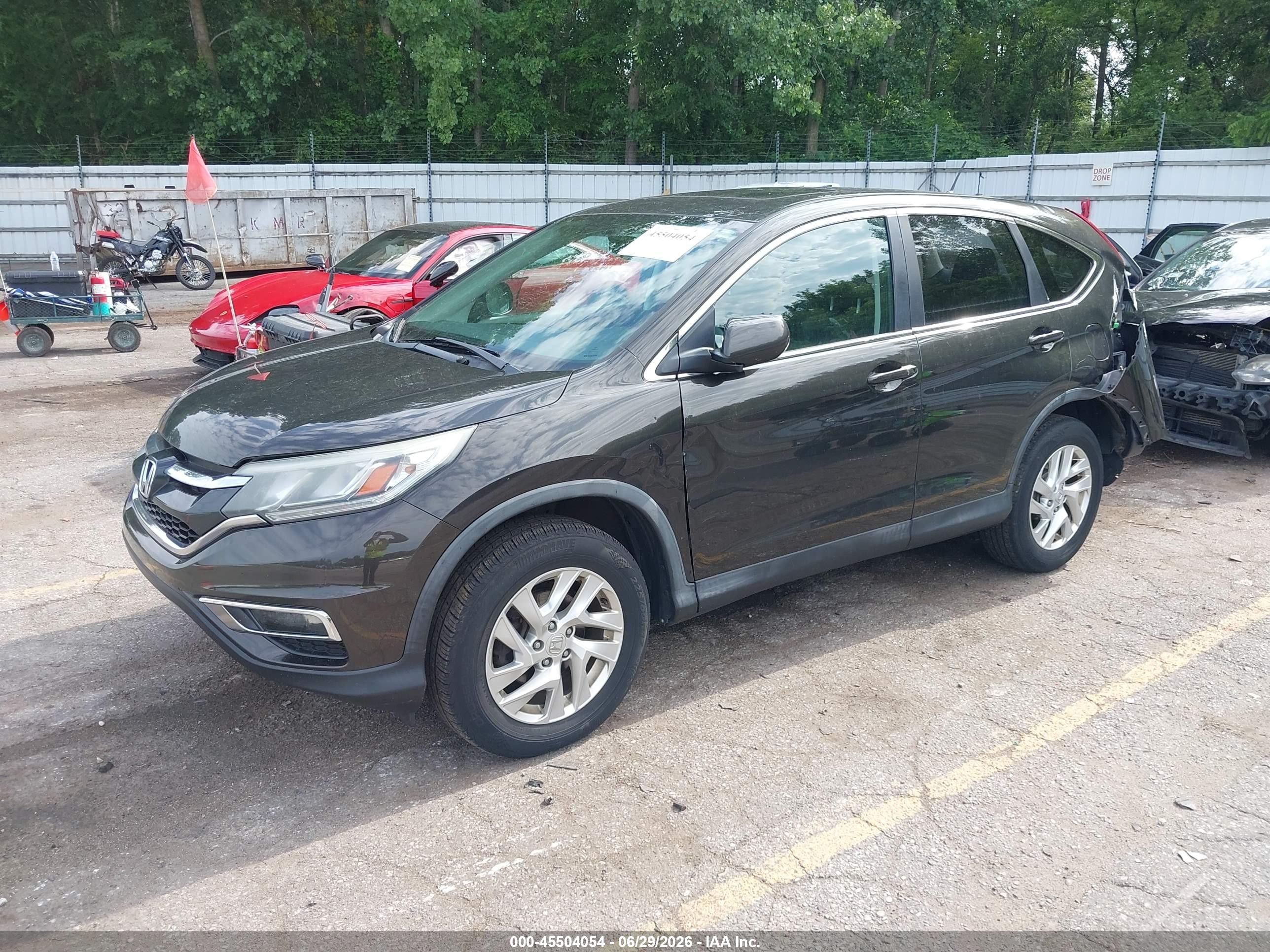 2015 Honda Cr-v Ex Dark Brown vin: 5J6RM4H5XFL100529