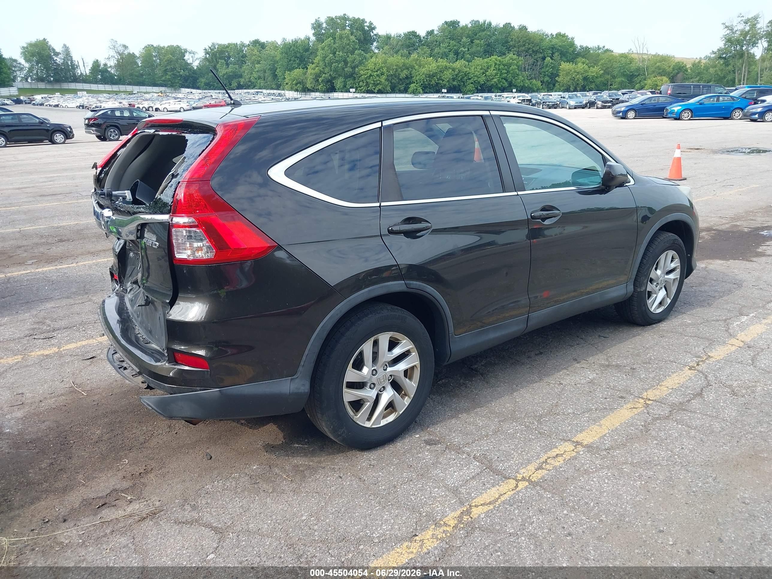 2015 Honda Cr-v Ex Dark Brown vin: 5J6RM4H5XFL100529