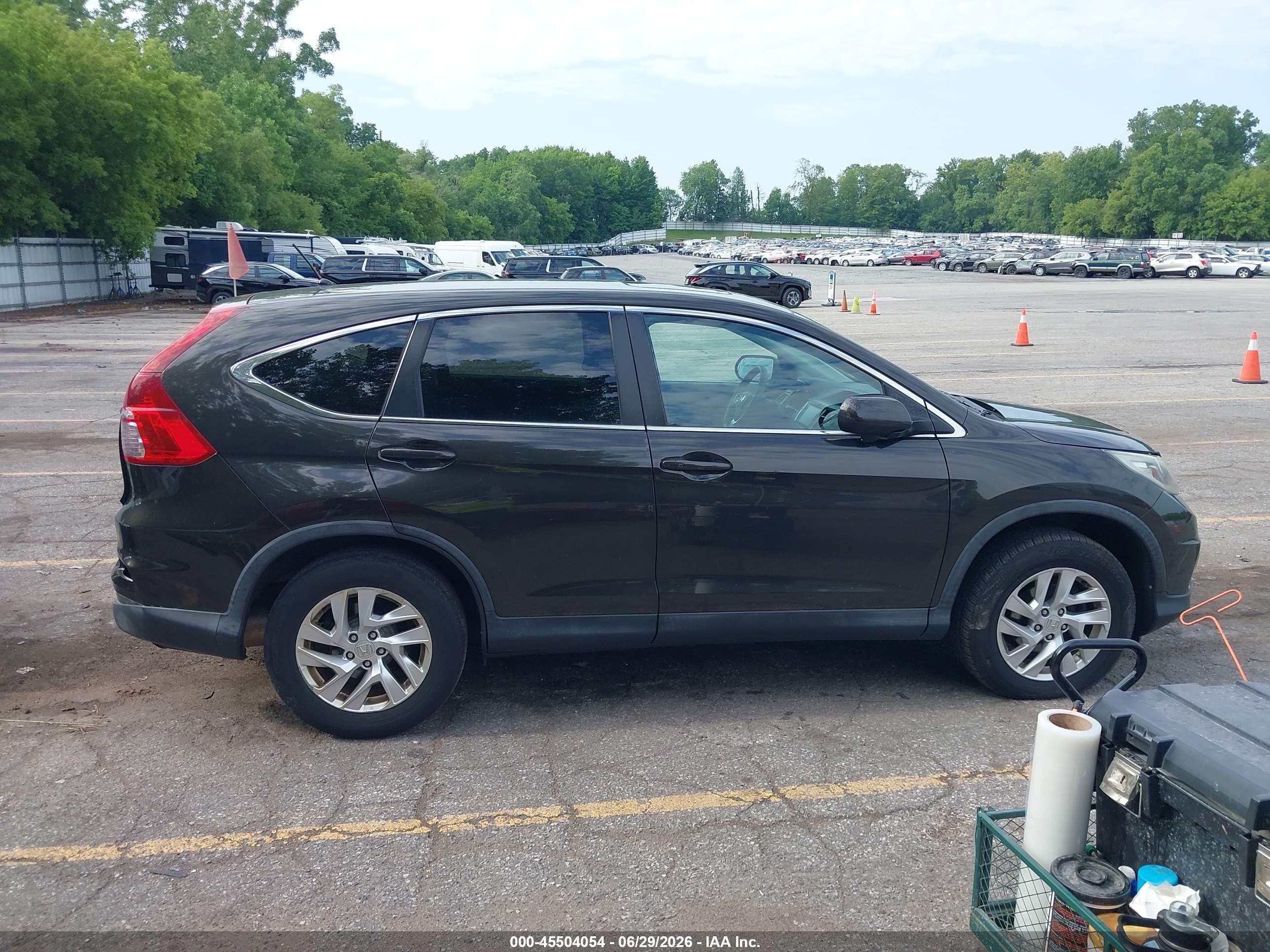 2015 Honda Cr-v Ex Dark Brown vin: 5J6RM4H5XFL100529