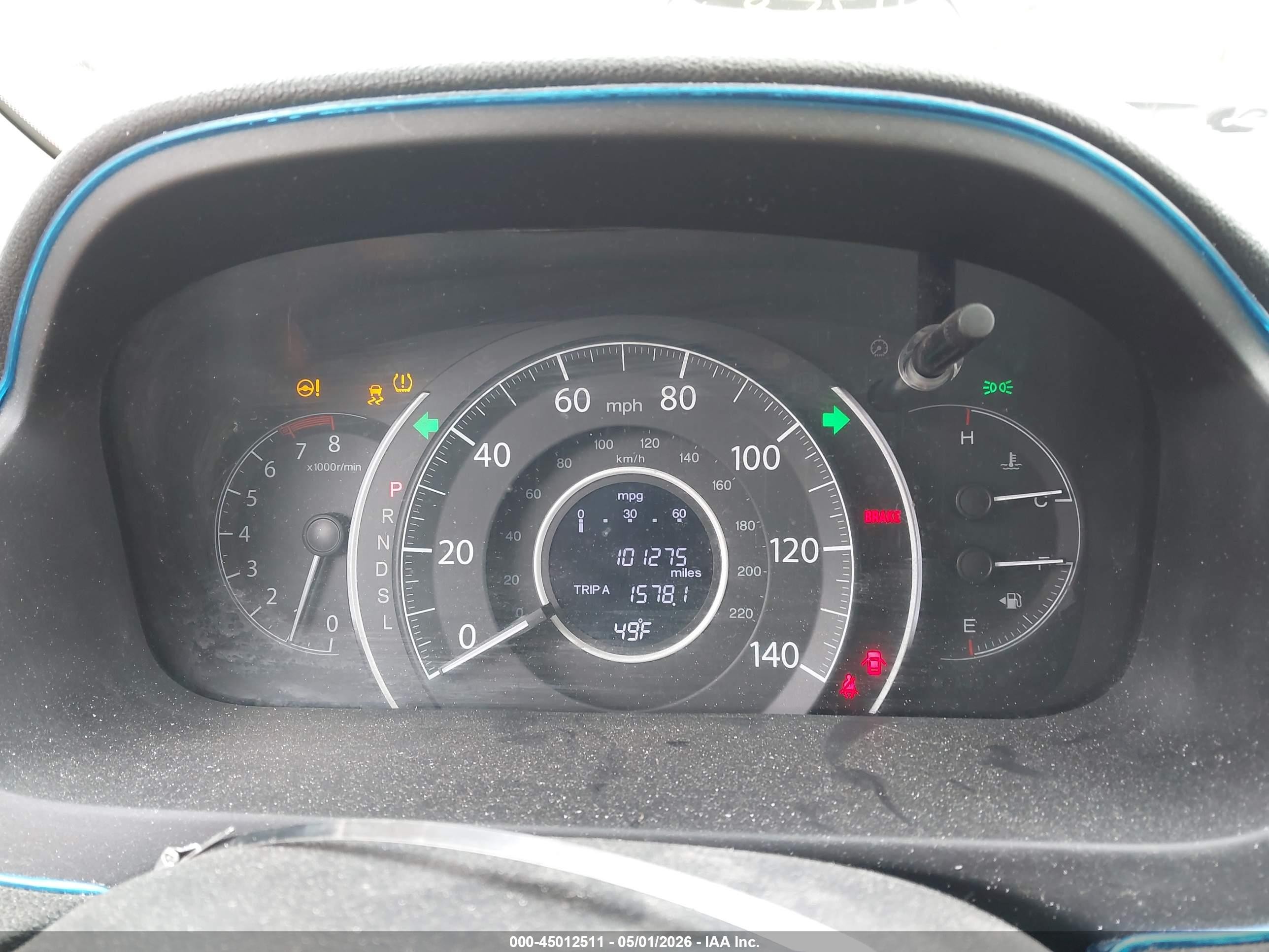 2015 Honda Cr-v Ex Gray vin: 5J6RM4H5XFL101129