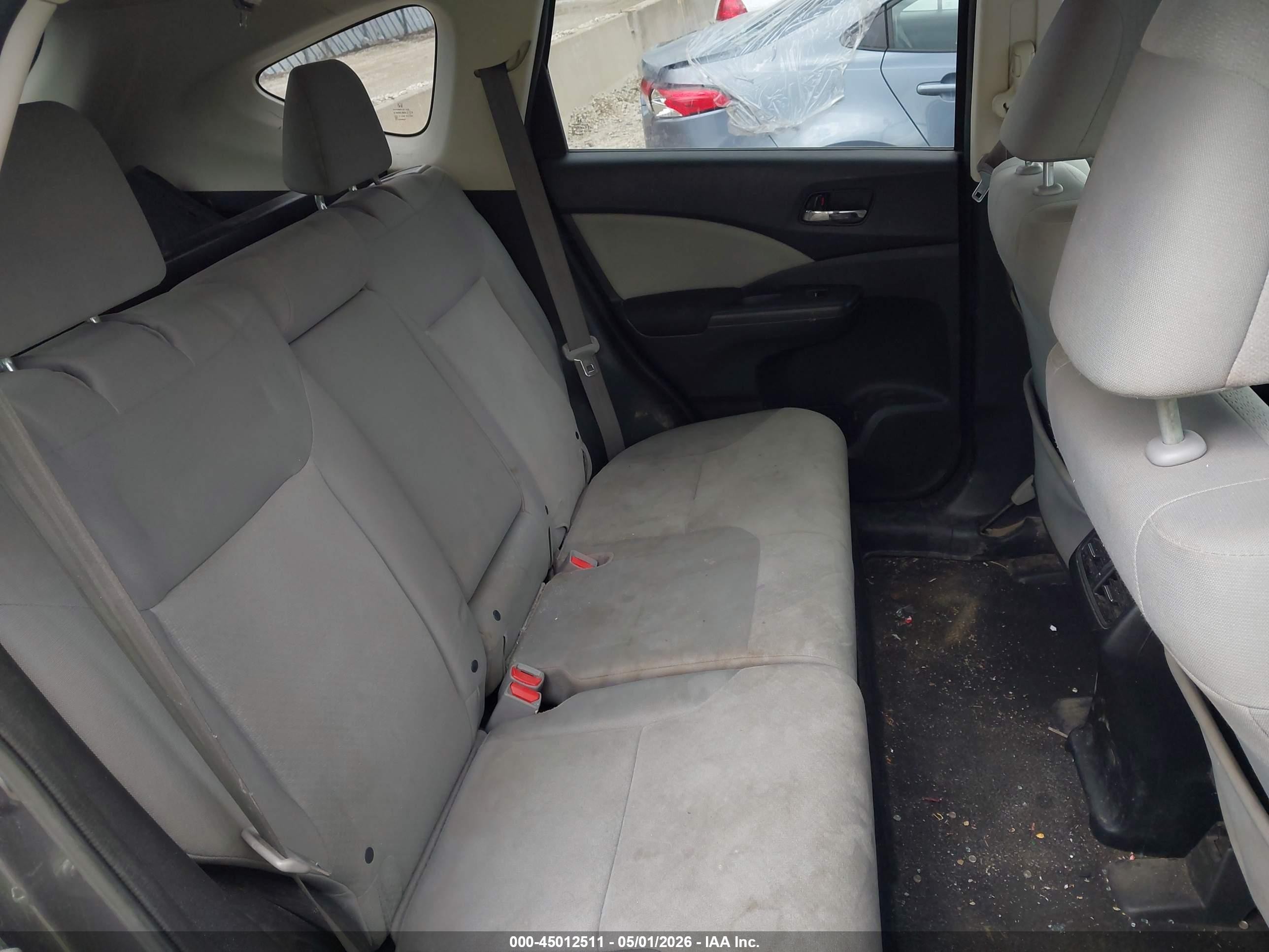 2015 Honda Cr-v Ex Gray vin: 5J6RM4H5XFL101129
