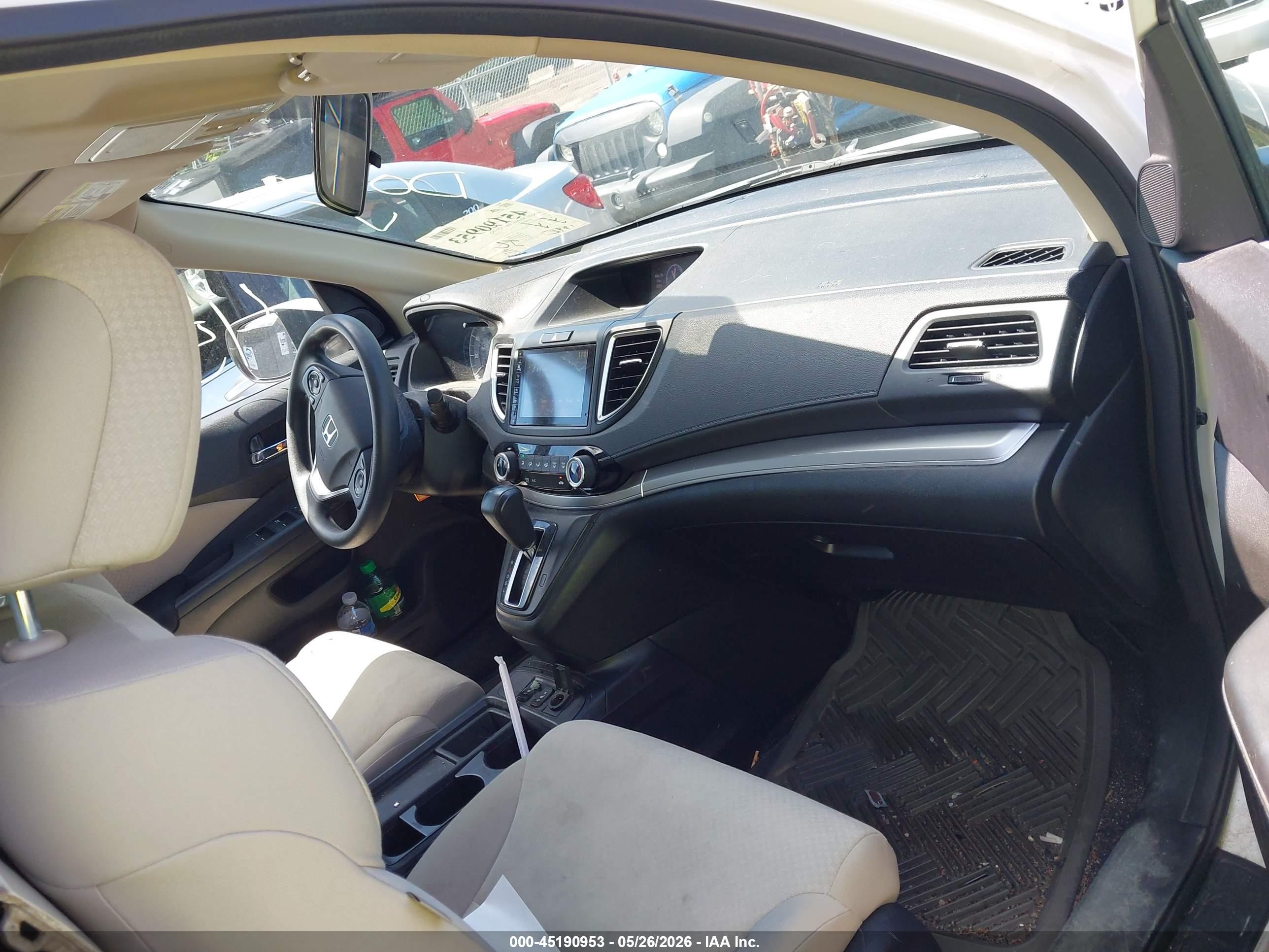 2015 Honda Cr-v Ex Белый vin: 5J6RM4H5XFL109750