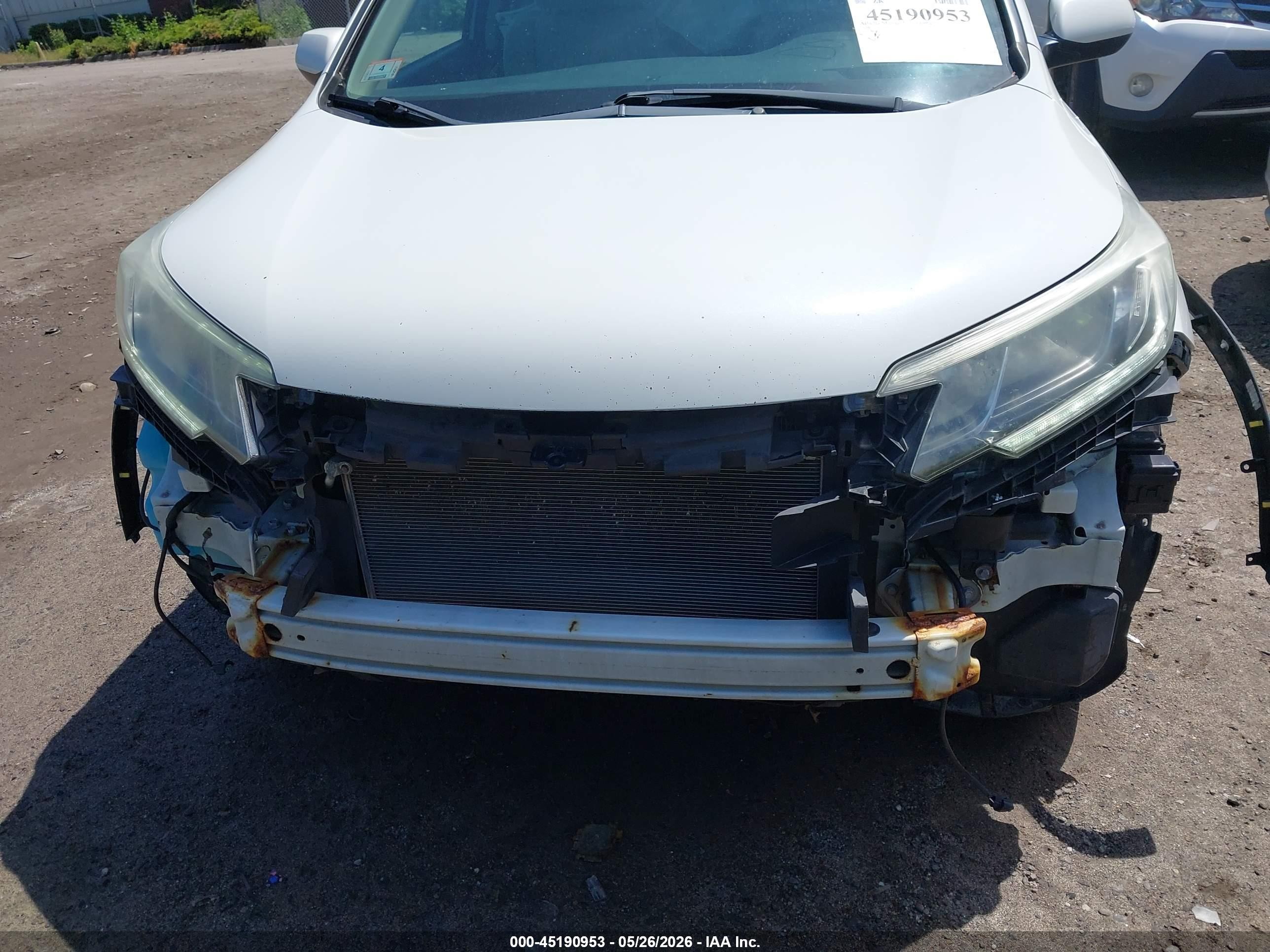 2015 Honda Cr-v Ex Белый vin: 5J6RM4H5XFL109750