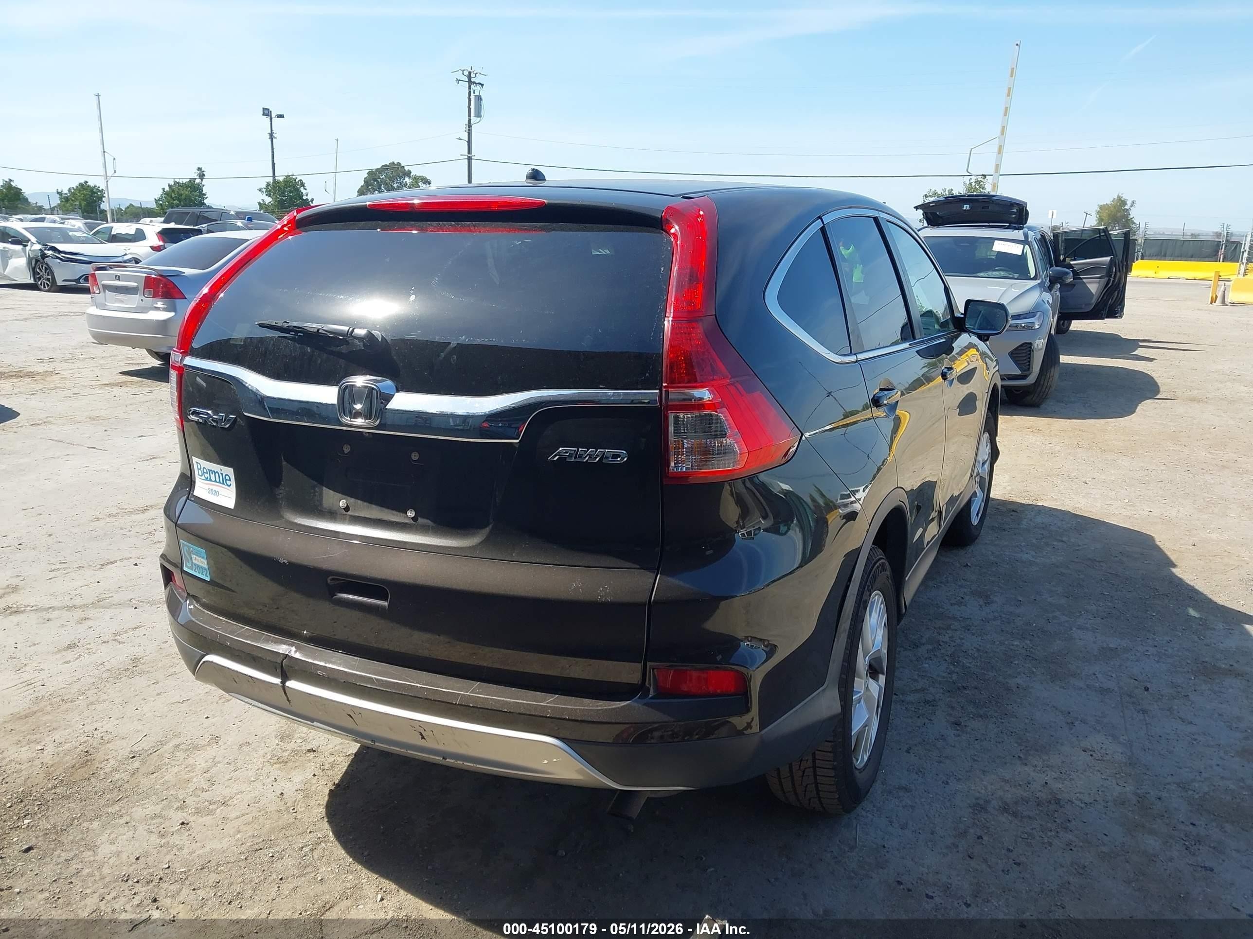 2015 Honda Cr-v Ex Коричневый vin: 5J6RM4H5XFL113927