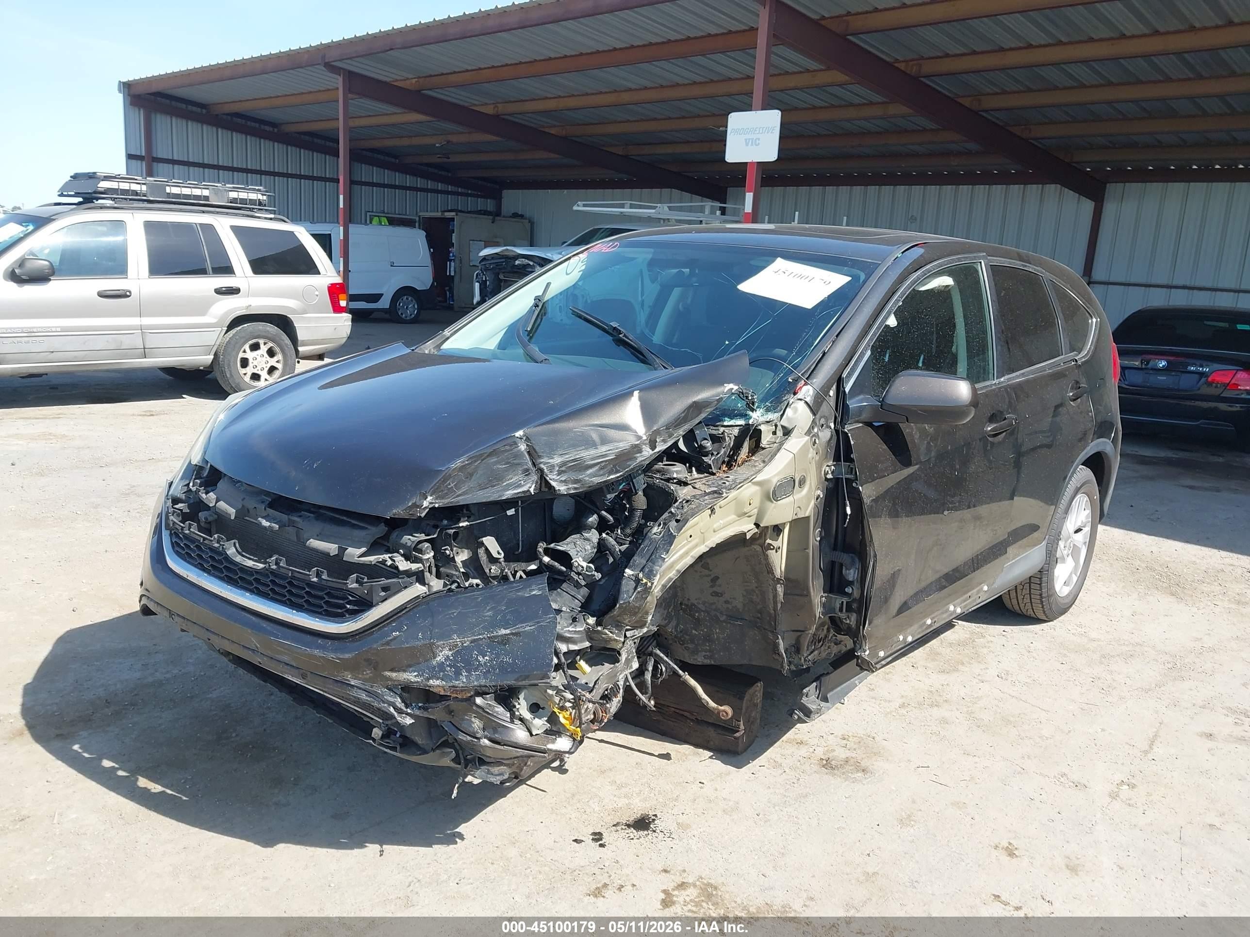2015 Honda Cr-v Ex Коричневый vin: 5J6RM4H5XFL113927