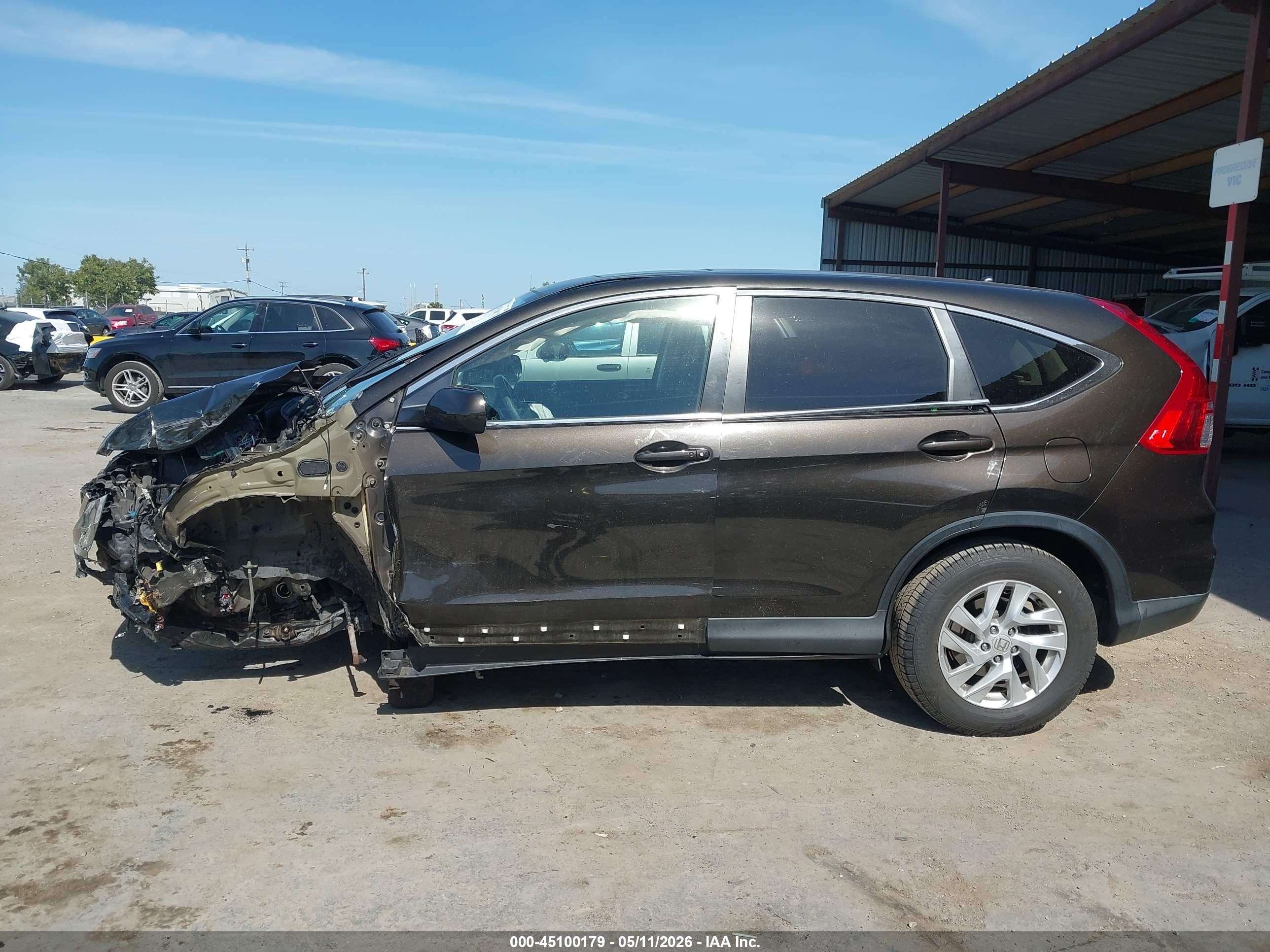 2015 Honda Cr-v Ex Коричневый vin: 5J6RM4H5XFL113927
