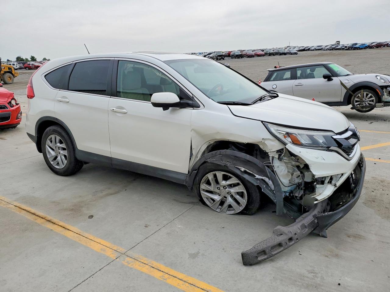 2016 Honda Cr-v Ex White vin: 5J6RM4H5XGL088738
