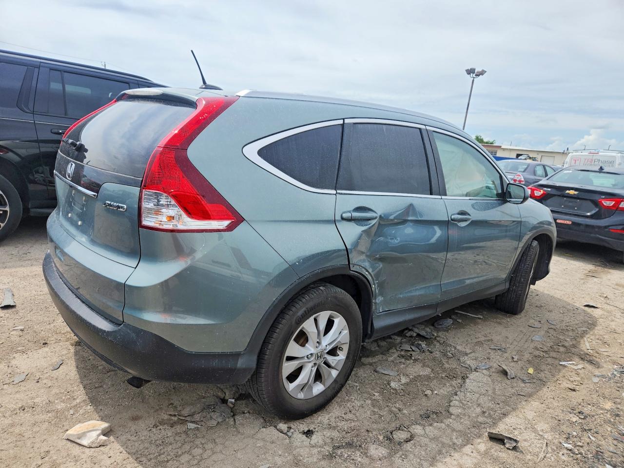 2012 Honda Cr-v Exl Turquoise vin: 5J6RM4H70CL005670