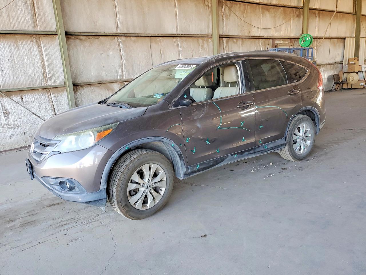 2012 Honda Cr-v Exl Gray vin: 5J6RM4H70CL010643