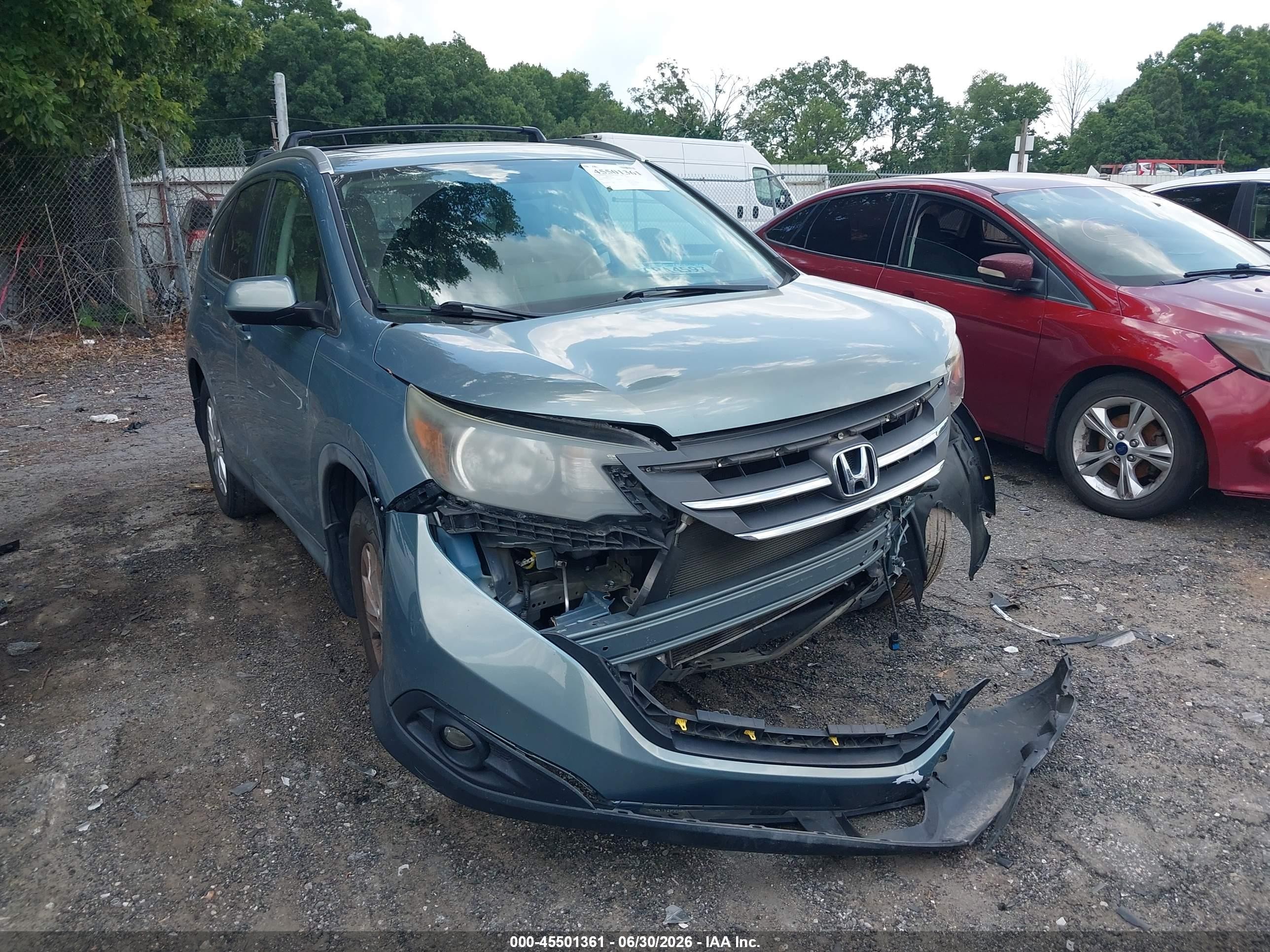 2012 Honda Cr-v Ex-l Green vin: 5J6RM4H70CL018905