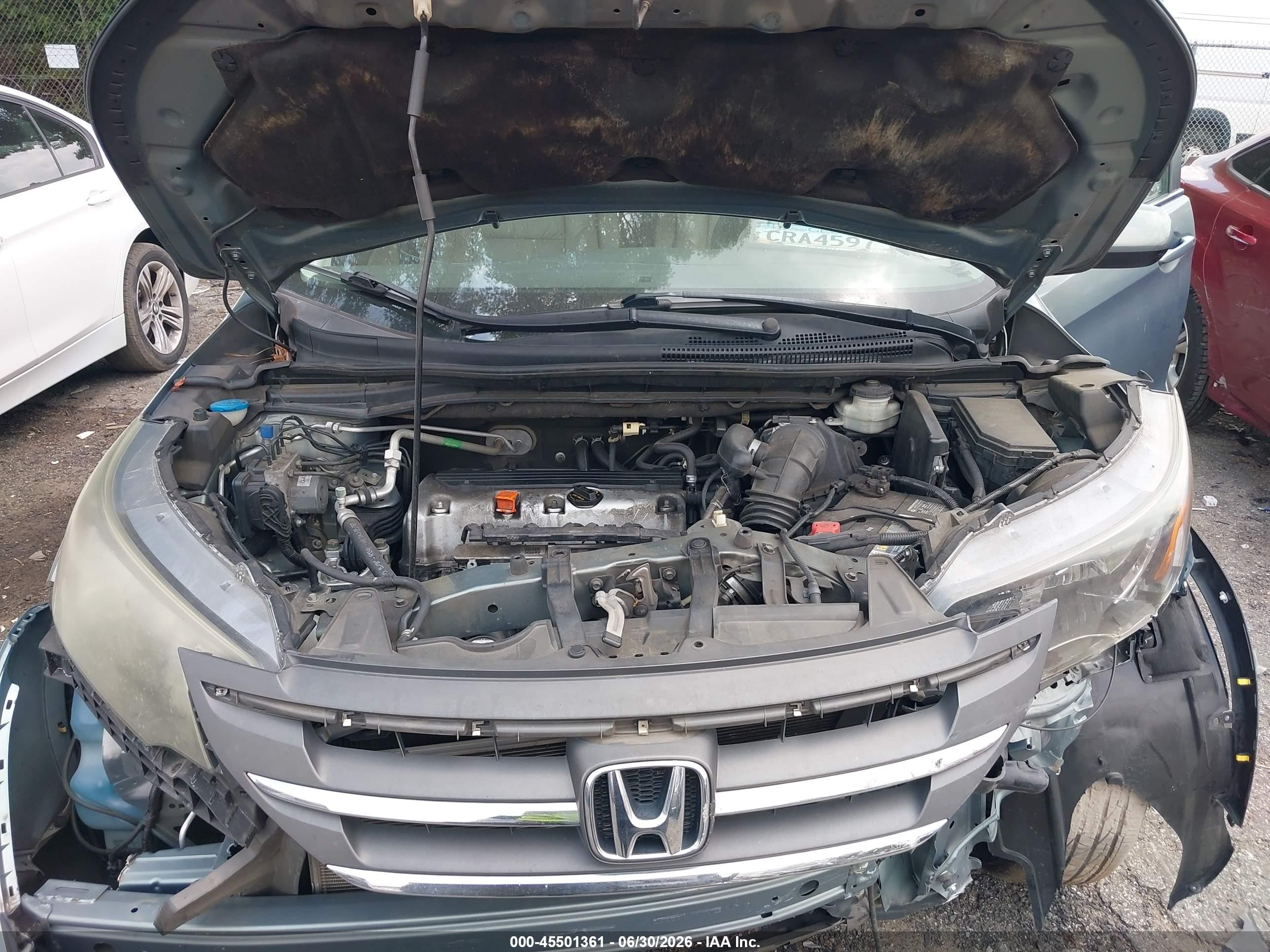 2012 Honda Cr-v Ex-l Green vin: 5J6RM4H70CL018905