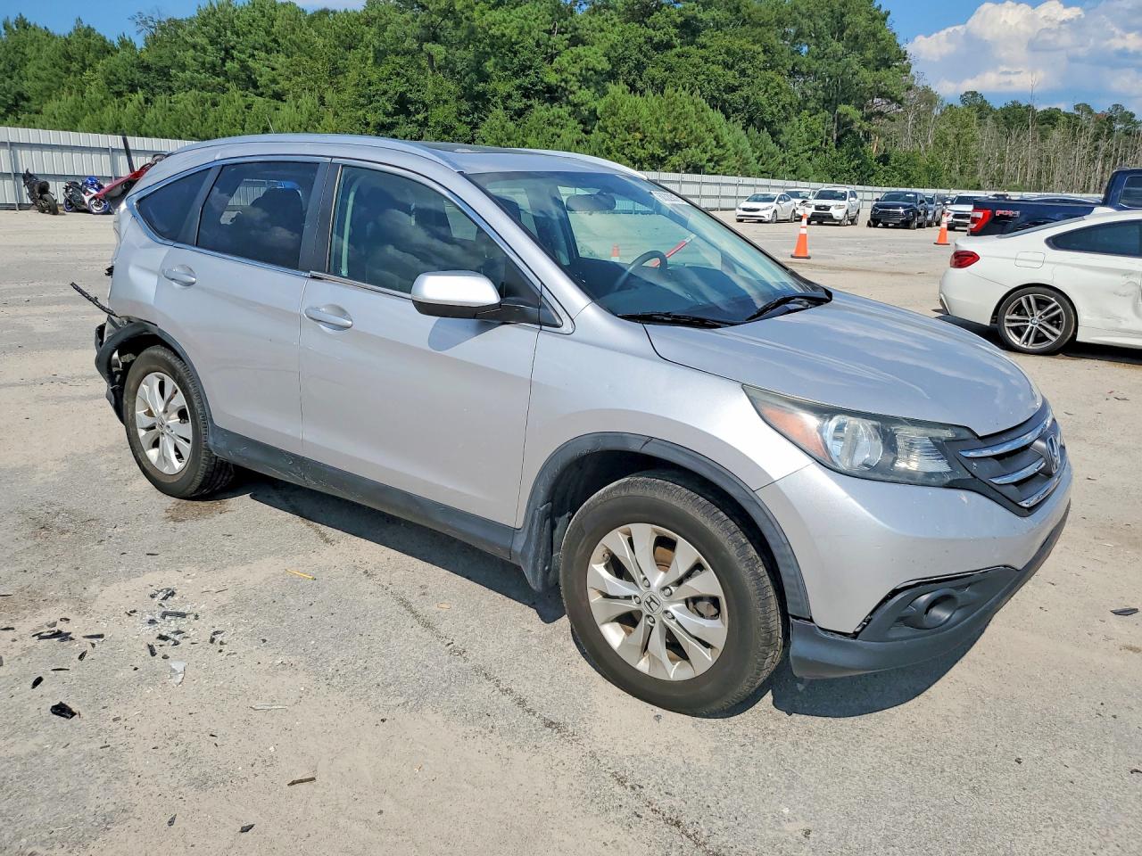 2012 Honda Cr-v Exl Silver vin: 5J6RM4H70CL020802
