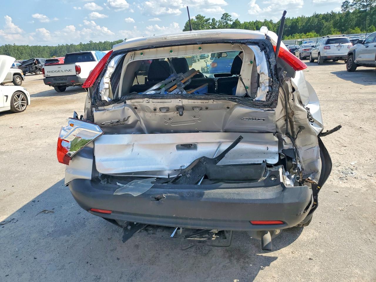 2012 Honda Cr-v Exl Silver vin: 5J6RM4H70CL020802