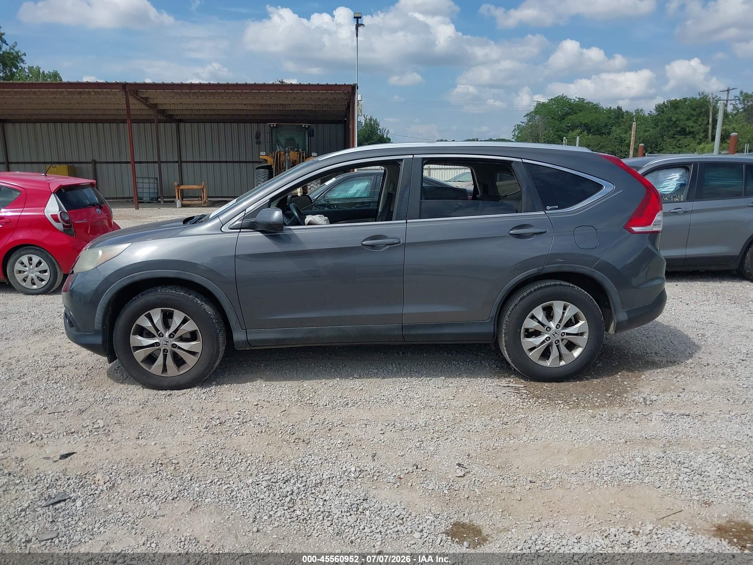 2012 Honda Cr-v Ex-l Серый vin: 5J6RM4H70CL023778