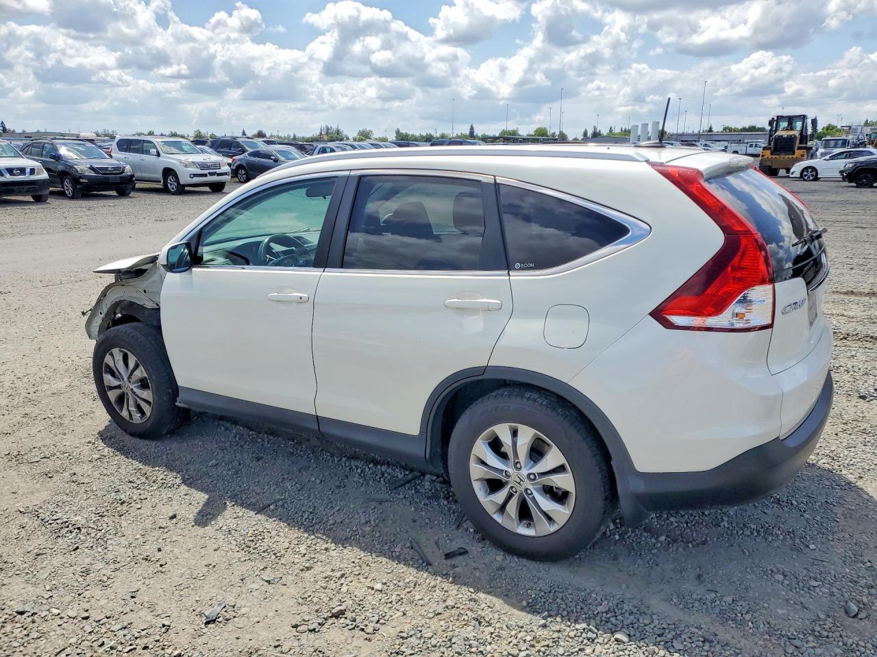 2012 Honda Cr-v Exl White vin: 5J6RM4H70CL025689