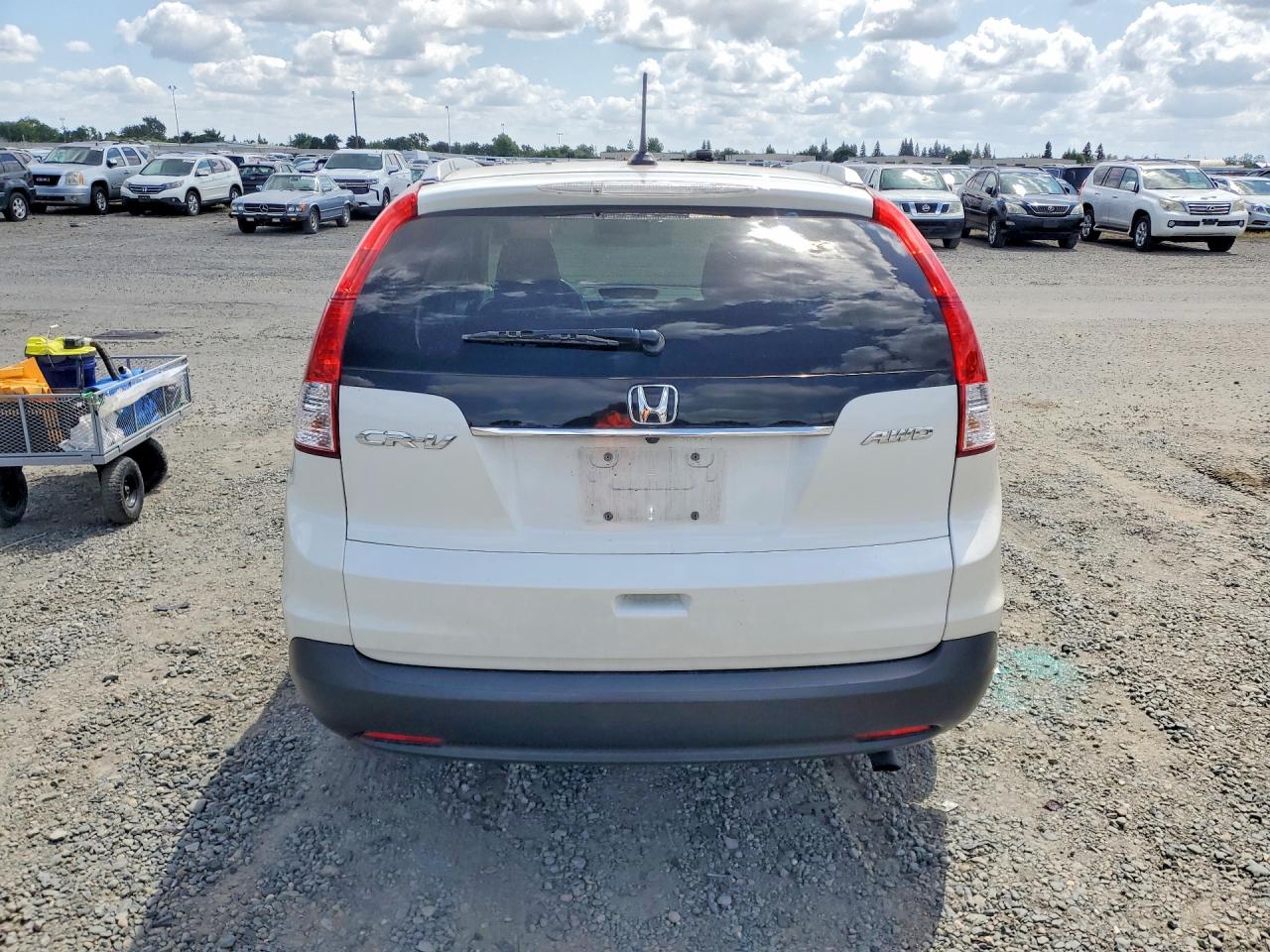 2012 Honda Cr-v Exl White vin: 5J6RM4H70CL025689
