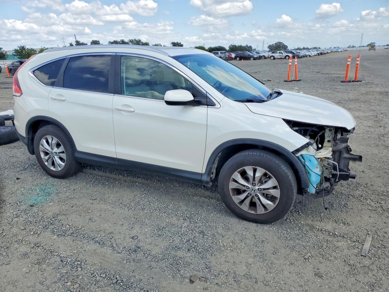 2012 Honda Cr-v Exl White vin: 5J6RM4H70CL025689