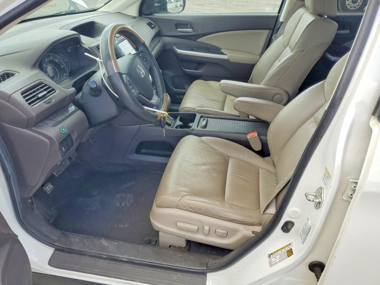 2012 Honda Cr-v Exl White vin: 5J6RM4H70CL025689