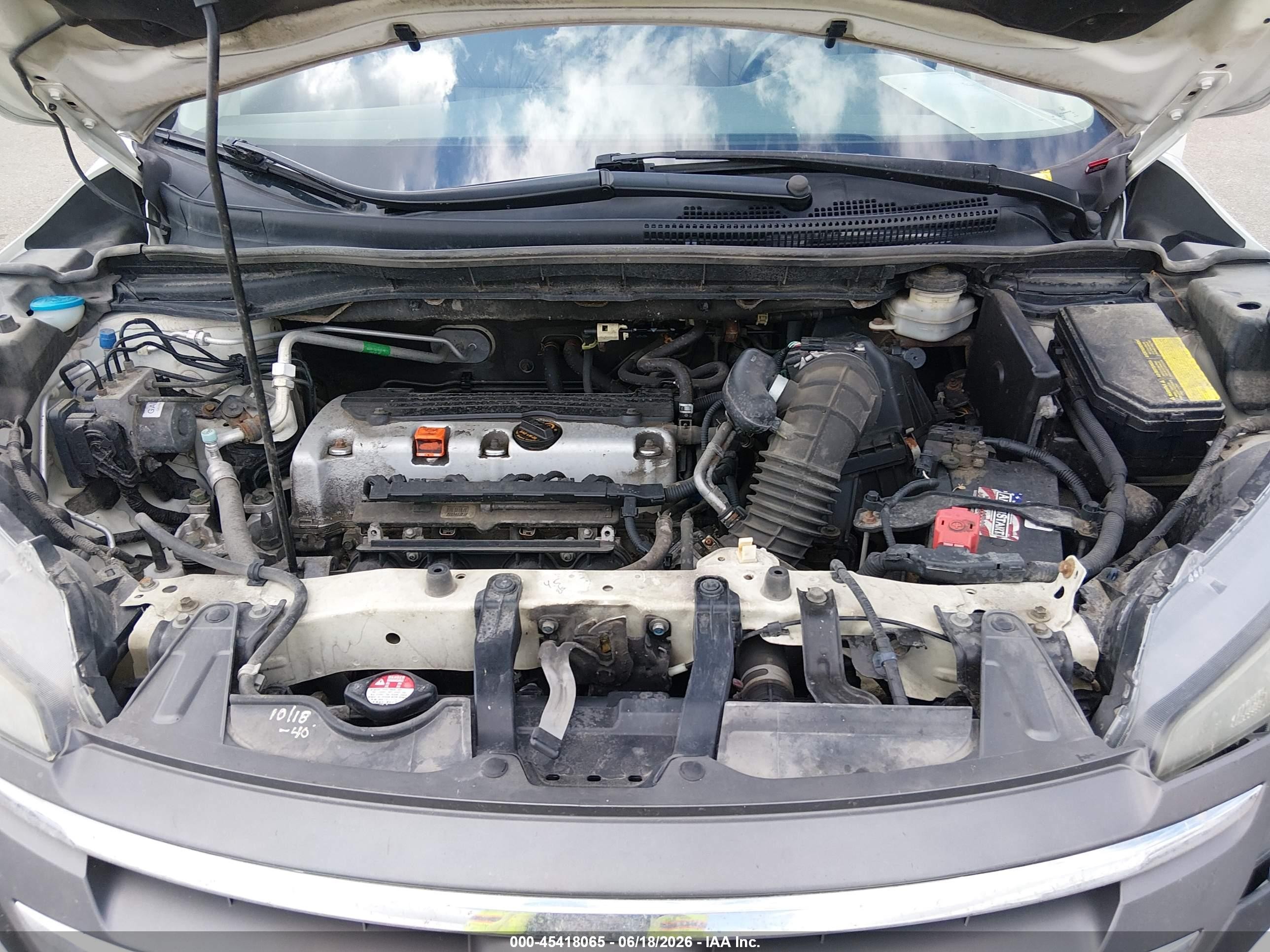 2012 Honda Cr-v Ex-l White vin: 5J6RM4H70CL049409