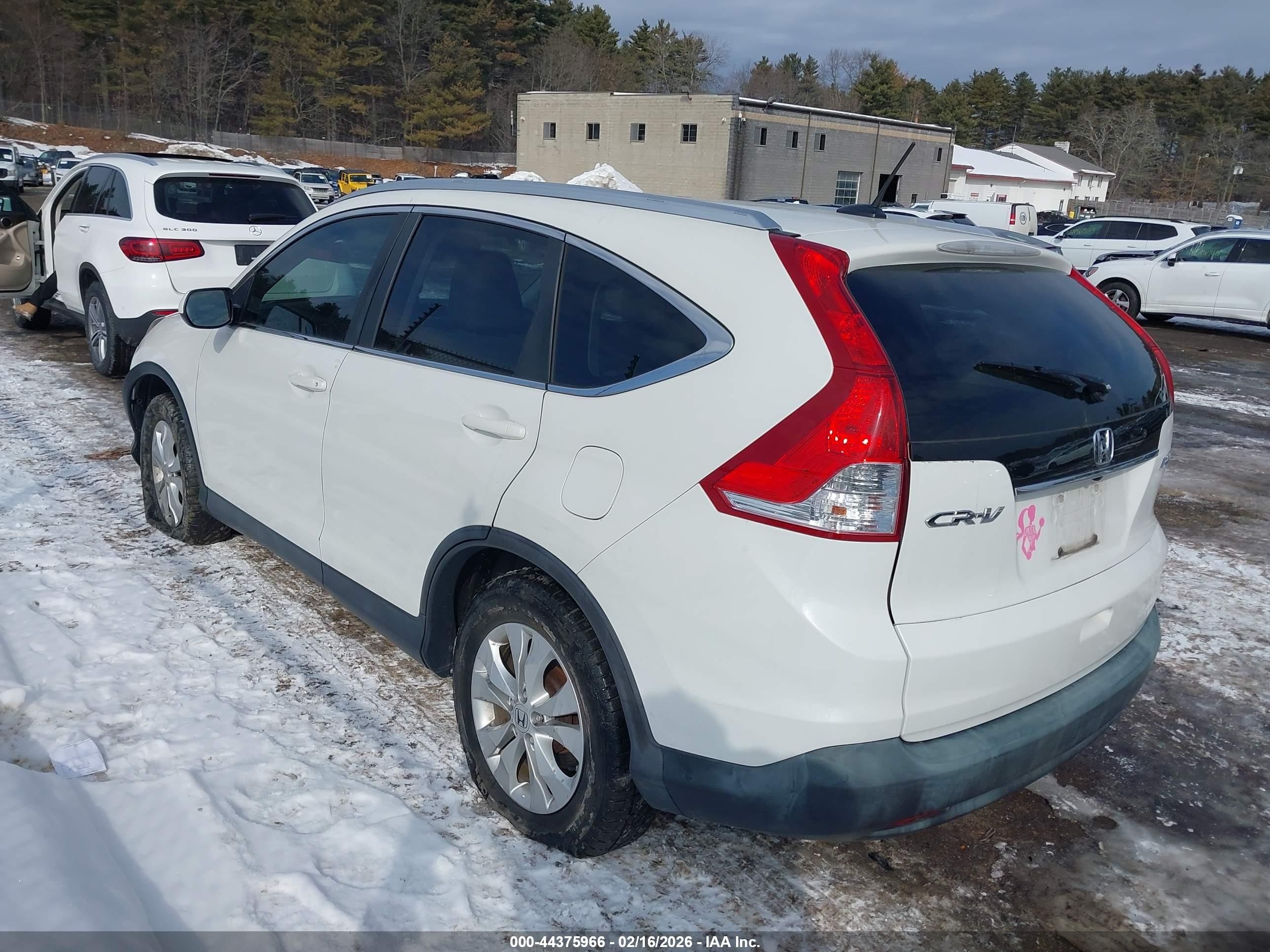 2012 Honda Cr-v Ex-l White vin: 5J6RM4H70CL062743