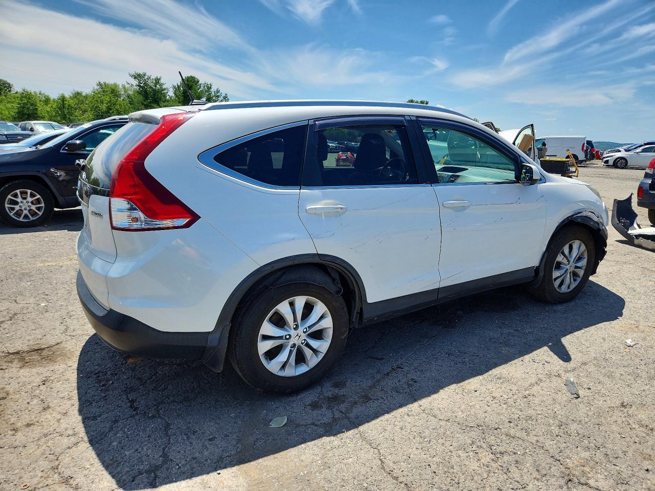 2012 Honda Cr-v Exl White vin: 5J6RM4H70CL068154