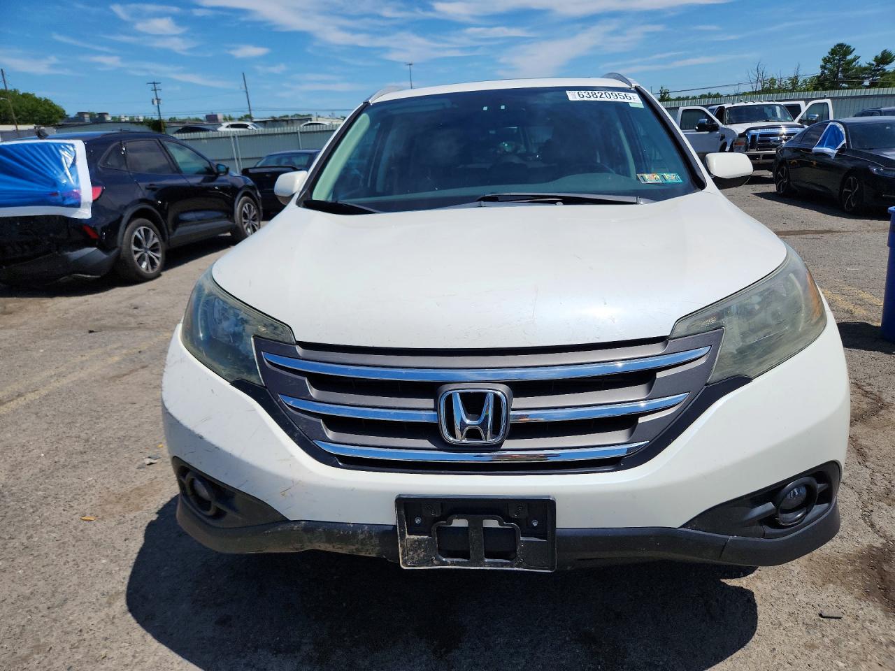 2012 Honda Cr-v Exl White vin: 5J6RM4H70CL068154