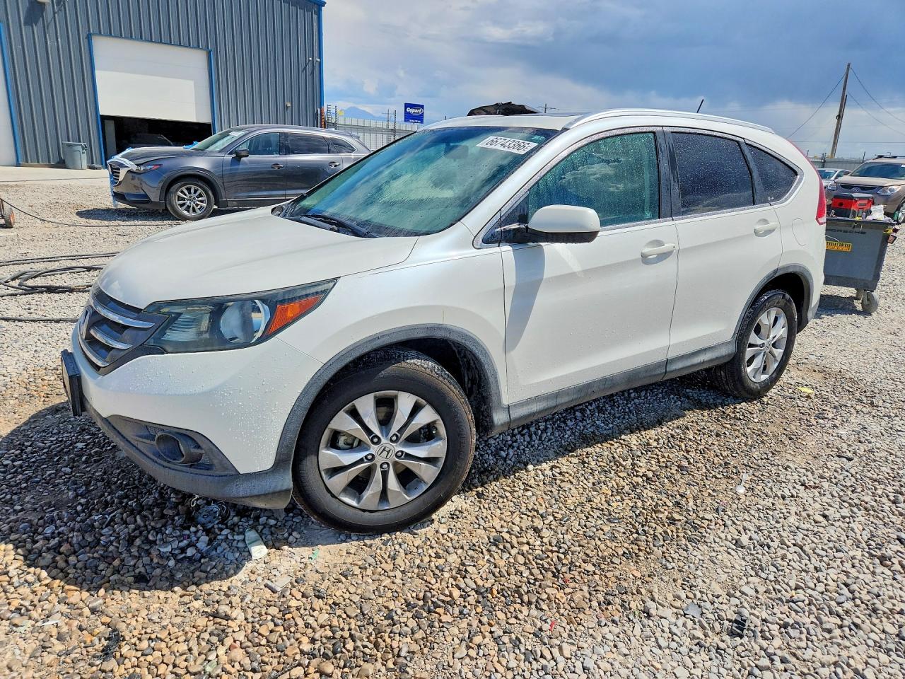 2012 Honda Cr-v Exl White vin: 5J6RM4H70CL071068