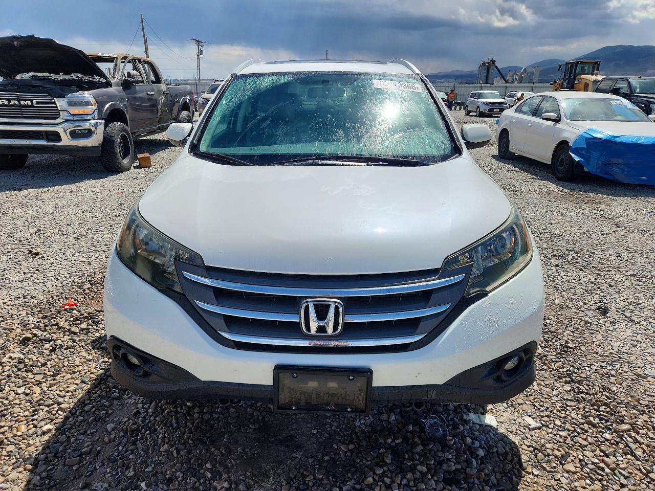 2012 Honda Cr-v Exl White vin: 5J6RM4H70CL071068