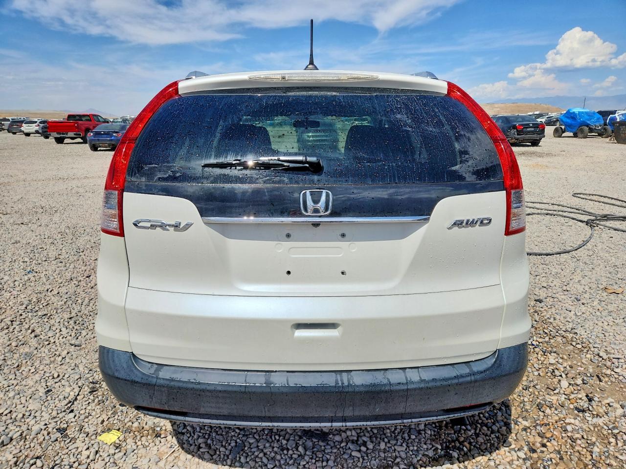 2012 Honda Cr-v Exl White vin: 5J6RM4H70CL071068