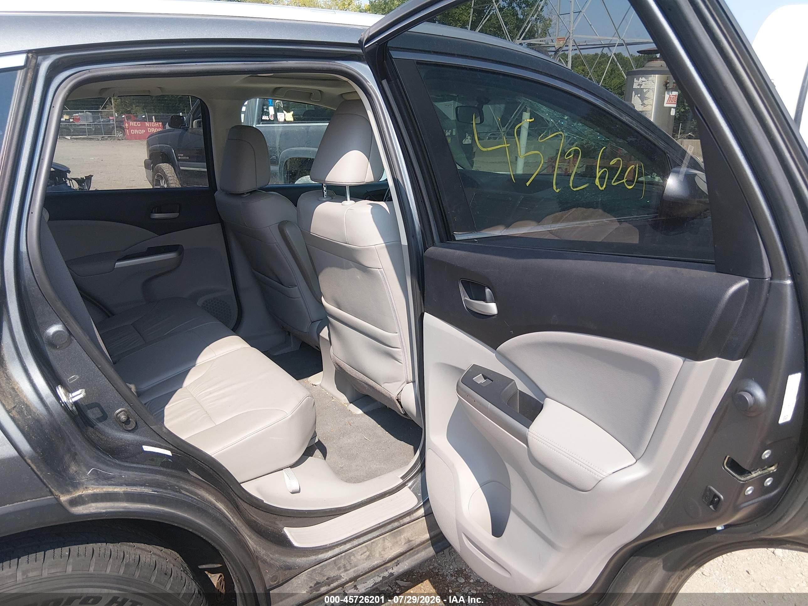2013 Honda Cr-v Ex-l Серый vin: 5J6RM4H70DL002950