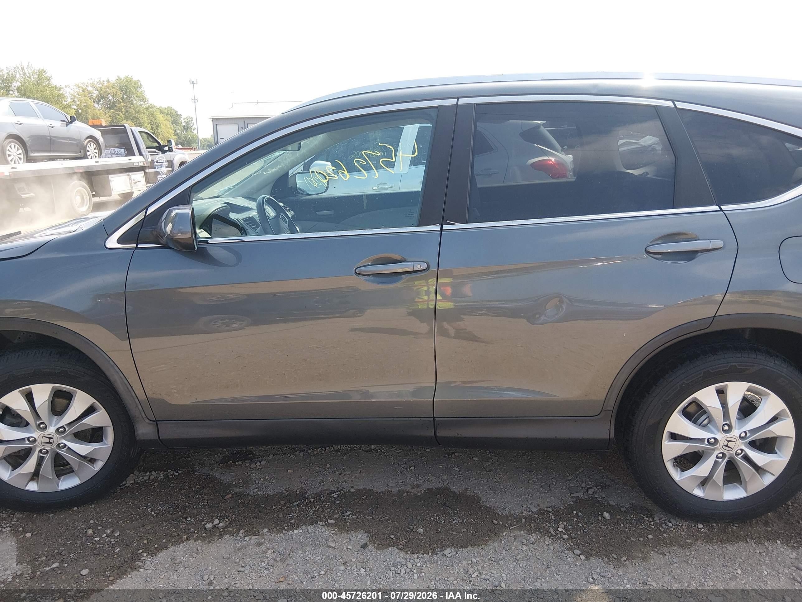 2013 Honda Cr-v Ex-l Серый vin: 5J6RM4H70DL002950