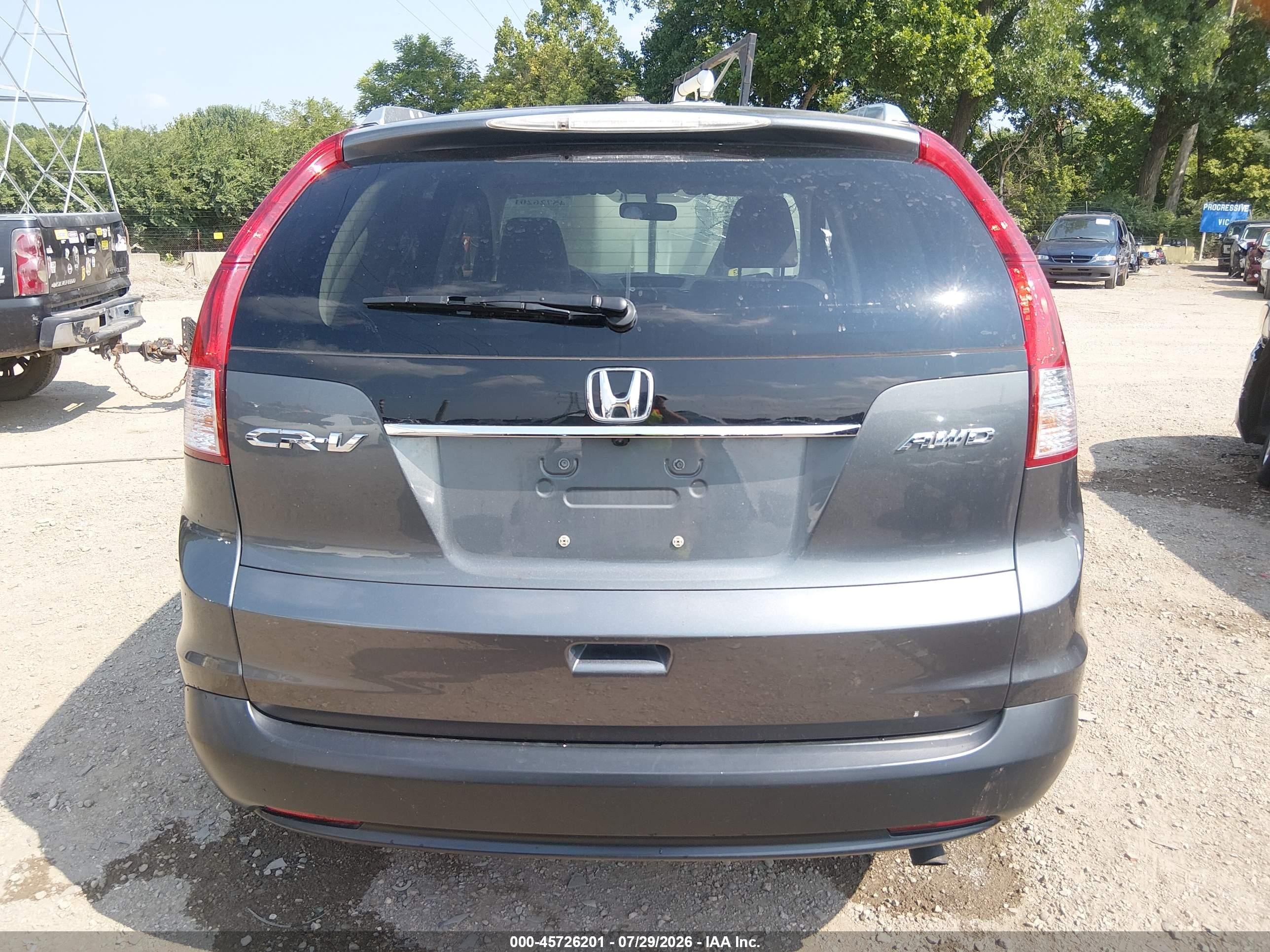 2013 Honda Cr-v Ex-l Серый vin: 5J6RM4H70DL002950
