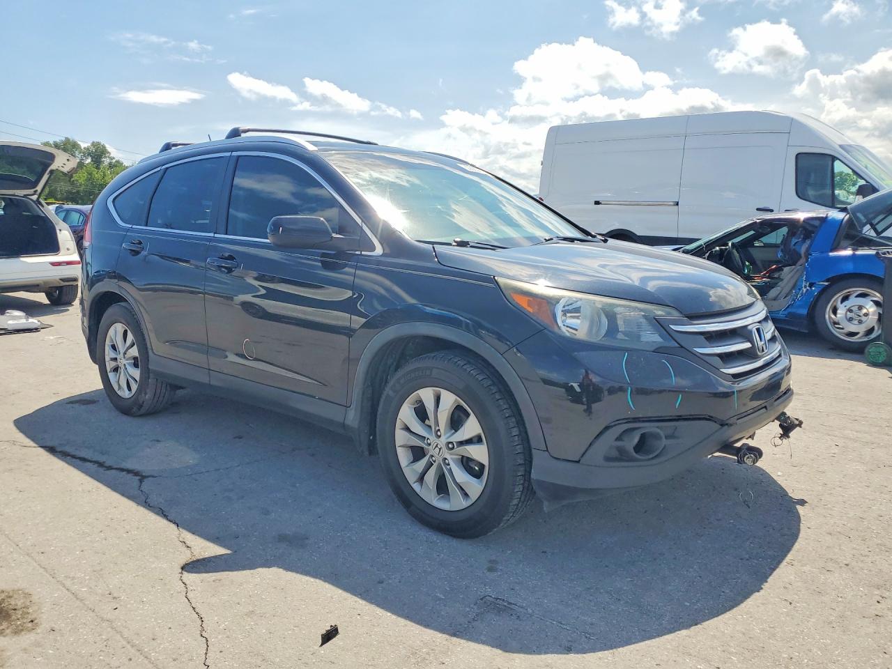 2013 Honda Cr-v Exl Black vin: 5J6RM4H70DL009221