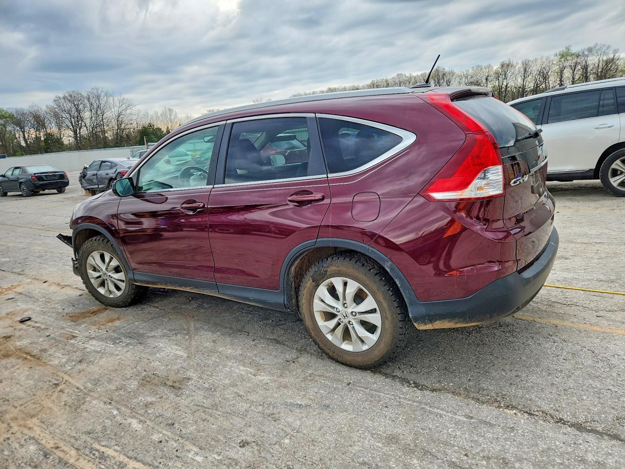 2013 Honda Cr-v Maroon vin: 5J6RM4H70DL016010