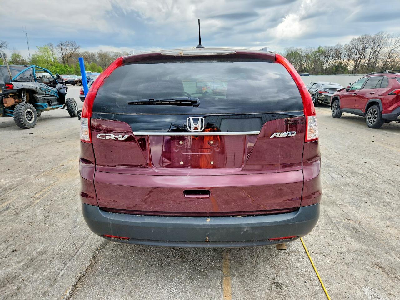 2013 Honda Cr-v Maroon vin: 5J6RM4H70DL016010
