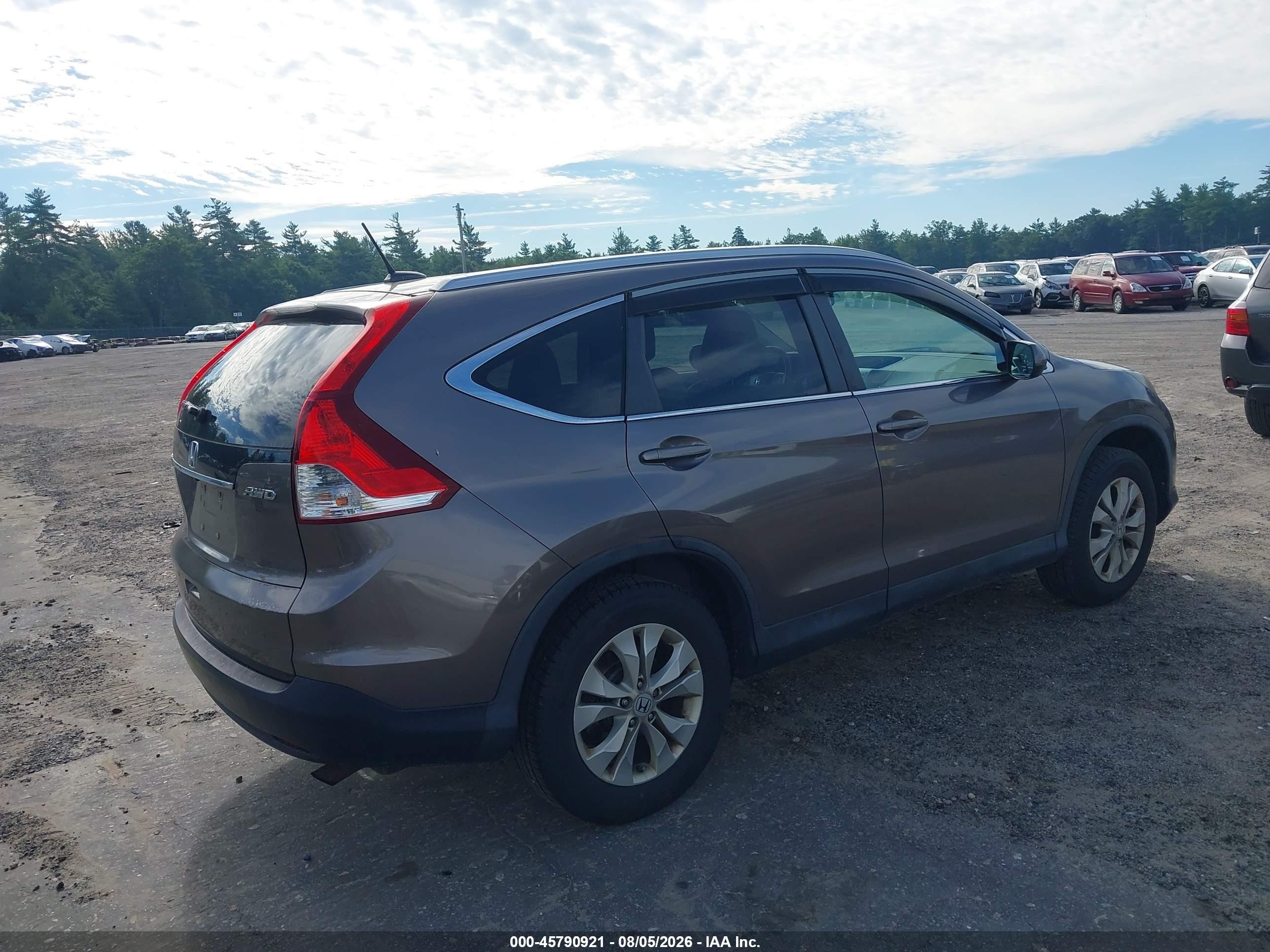 2013 Honda Cr-v Ex-l Brown vin: 5J6RM4H70DL037360