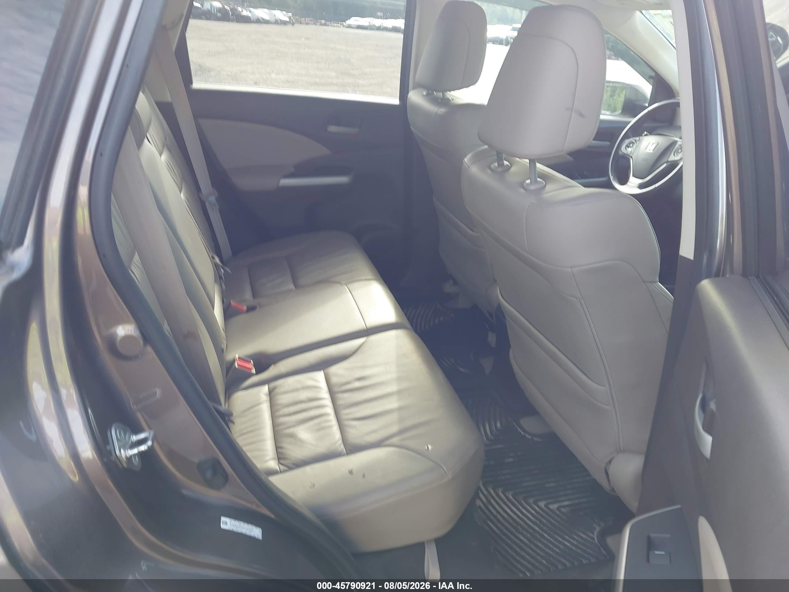 2013 Honda Cr-v Ex-l Brown vin: 5J6RM4H70DL037360